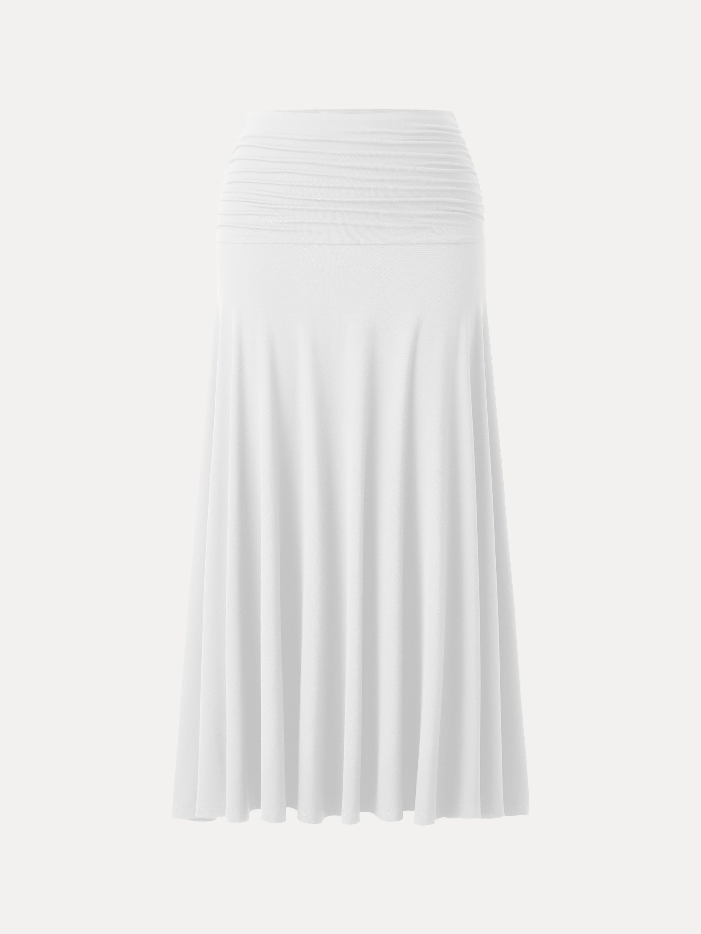 OGLmove Mid Rise A-Line Ruched Maxi Skirt