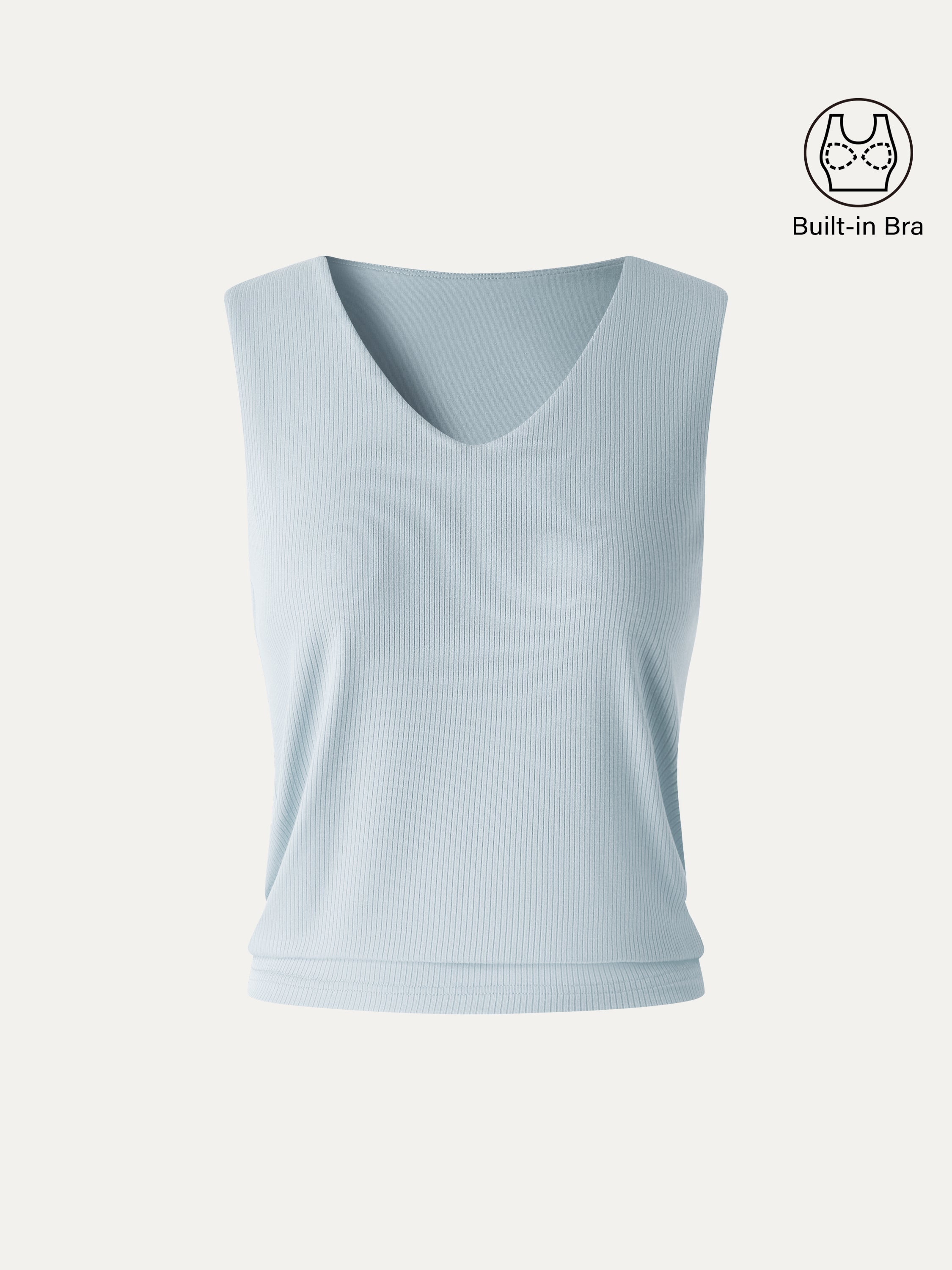 OGLmove CoolTouch Ease V-Neck Wide Shoulder Bra Tank