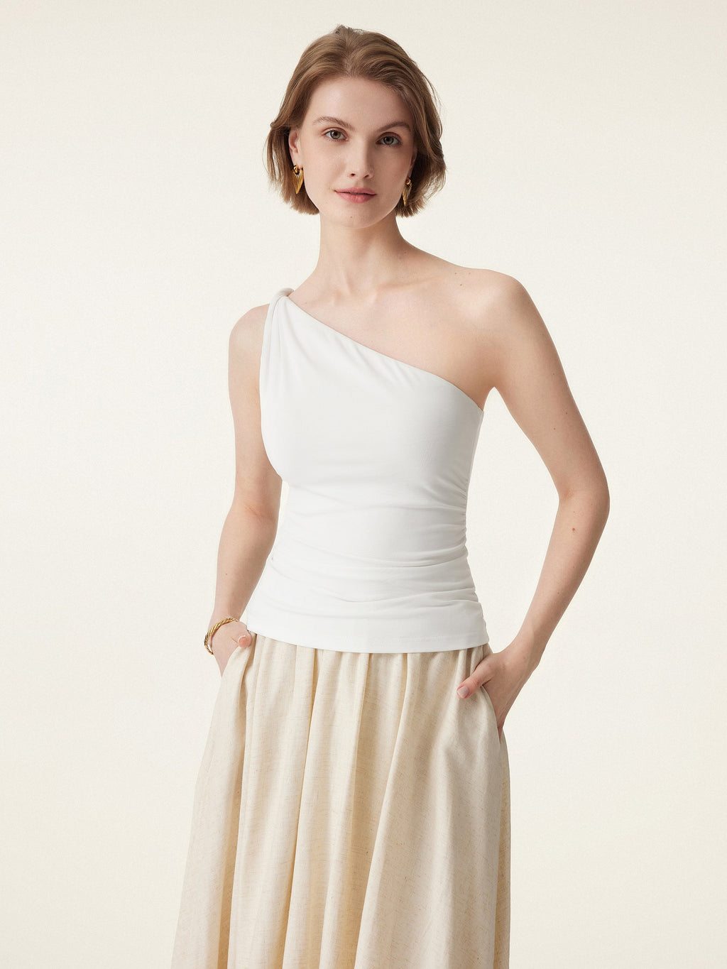 OGLmove One Shoulder Twisted Bra Tank