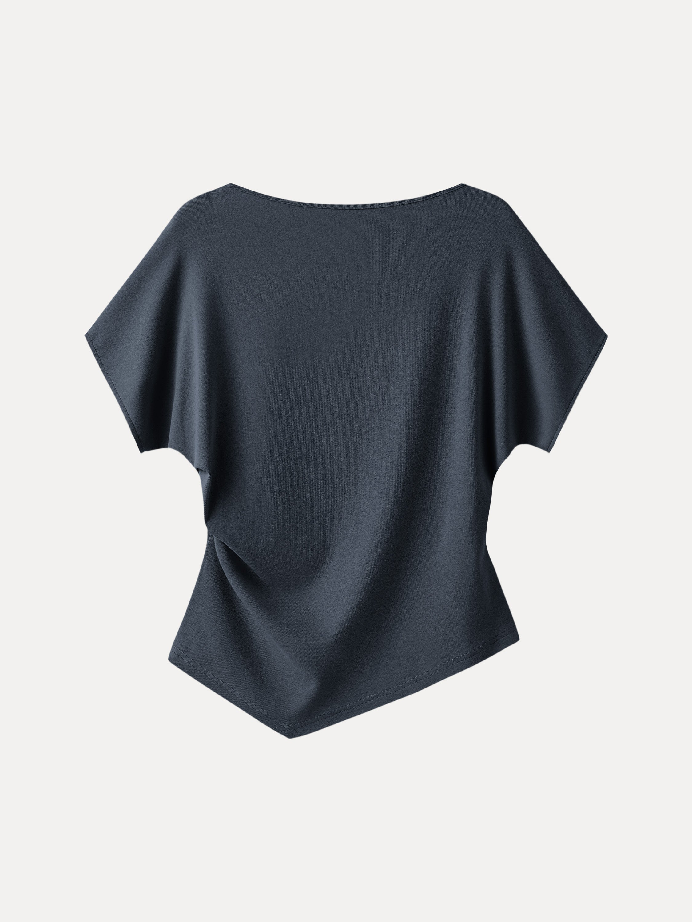 OGLmove Cotton Lyocell Boatneck Angled Summer Tee