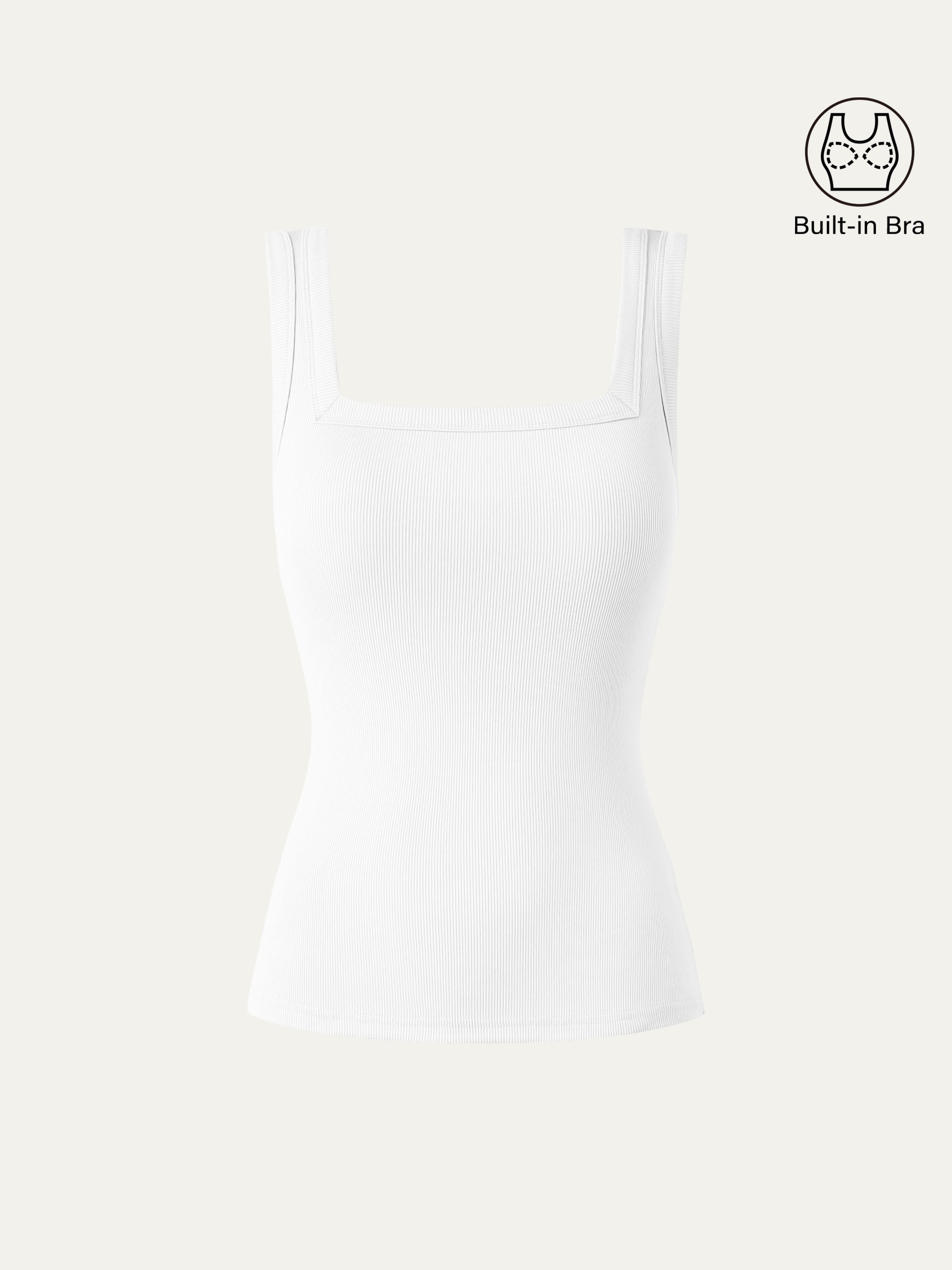 OGLmove Slinky Square Open Back Bra Tank Top