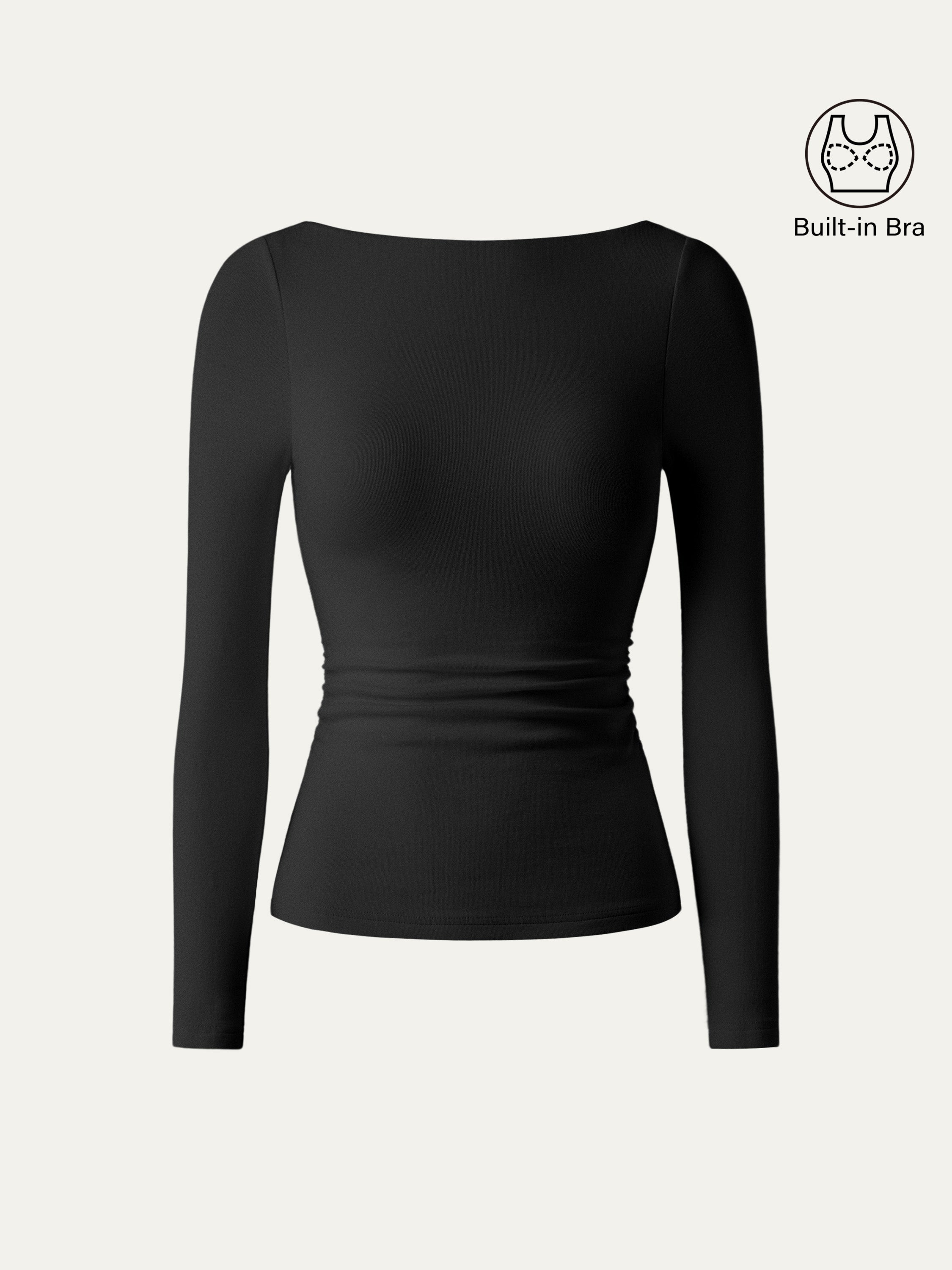OGLmove Women's Open-Back Bandless Bra Top