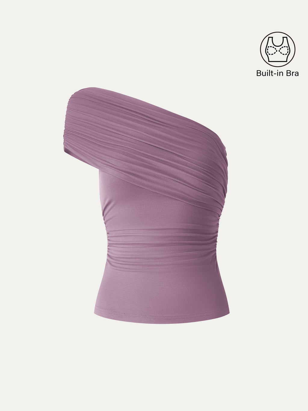 OGLmove One Shoulder Gathered Bra Top