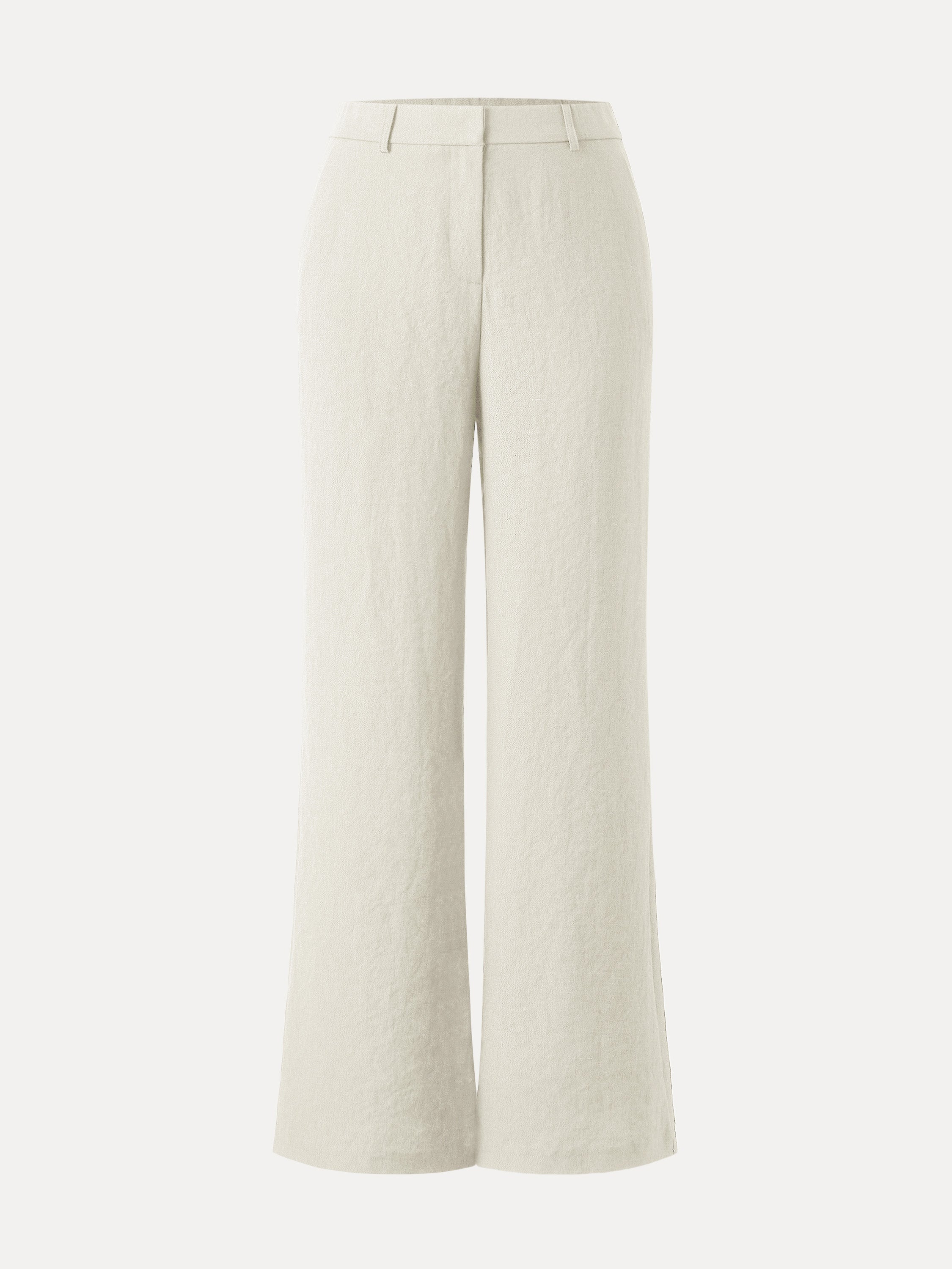 OGLmove European Linen Mid Rise Flared Pant with Pockets
