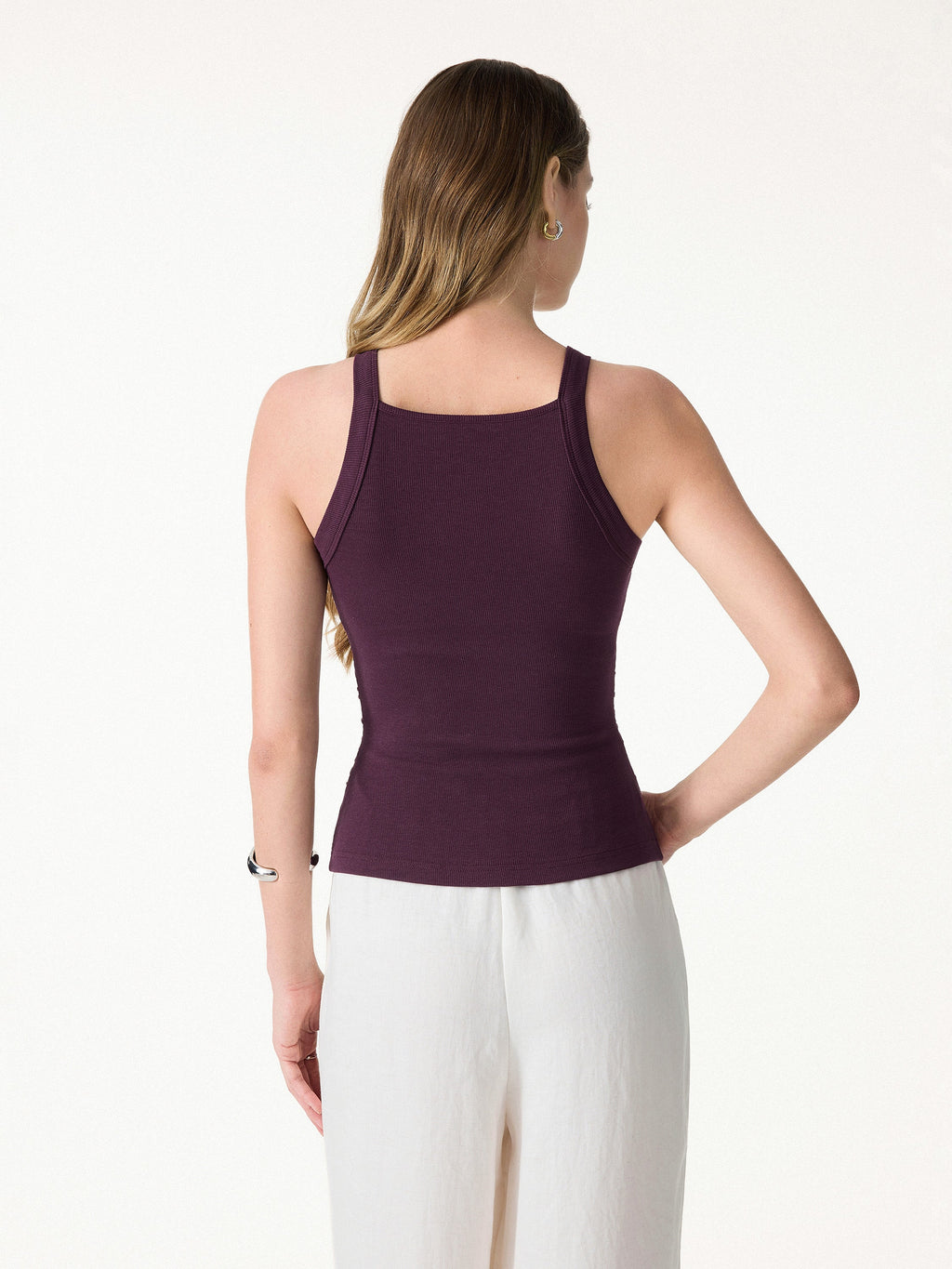 OGLmove Square Neck Ruched Rib Bra Tank