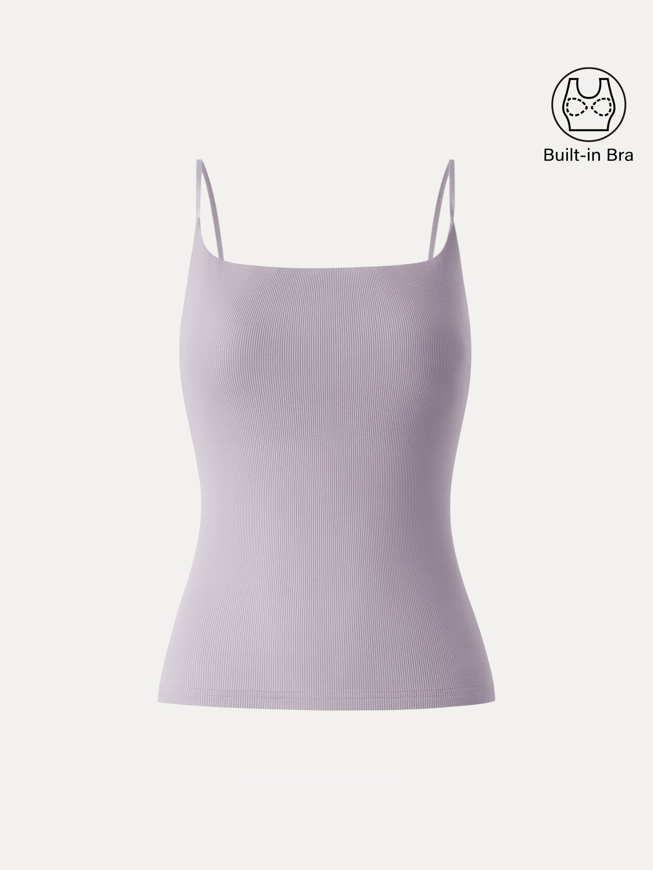 OGLmove Women's Square Neck Spaghetti Bra Tank