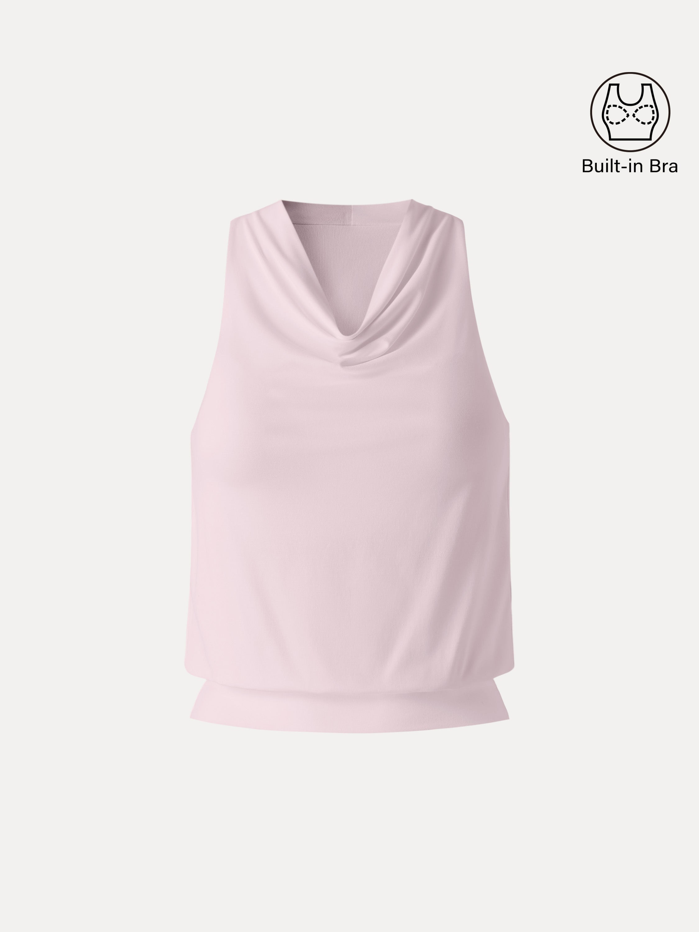 OGLmove Women's Not-See-Thru Halter Cowl Neck Bra Top