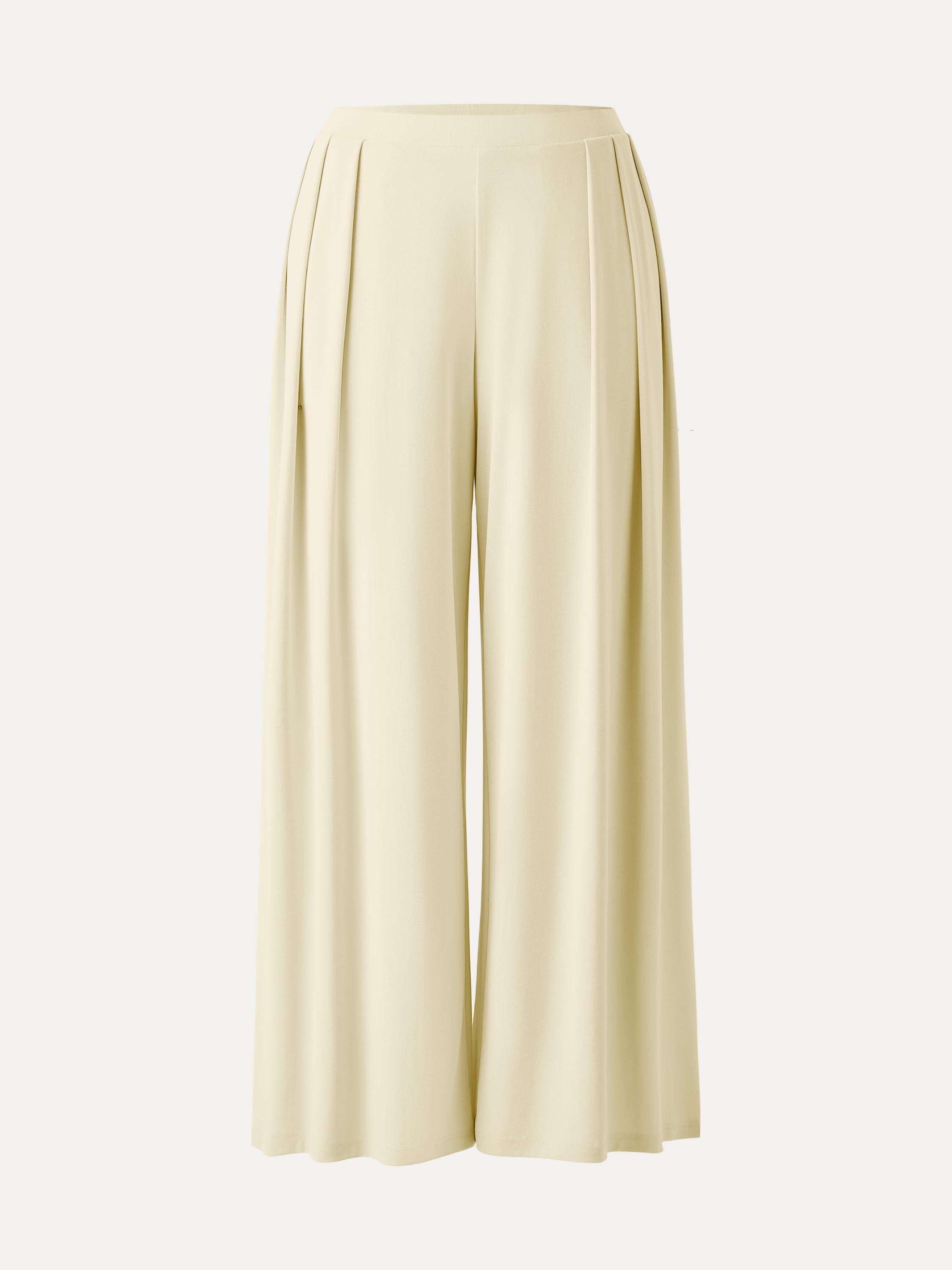 OGLmove Sandwashed Mid Rise Pleated Wide Leg Palazzo Pant with Pockets