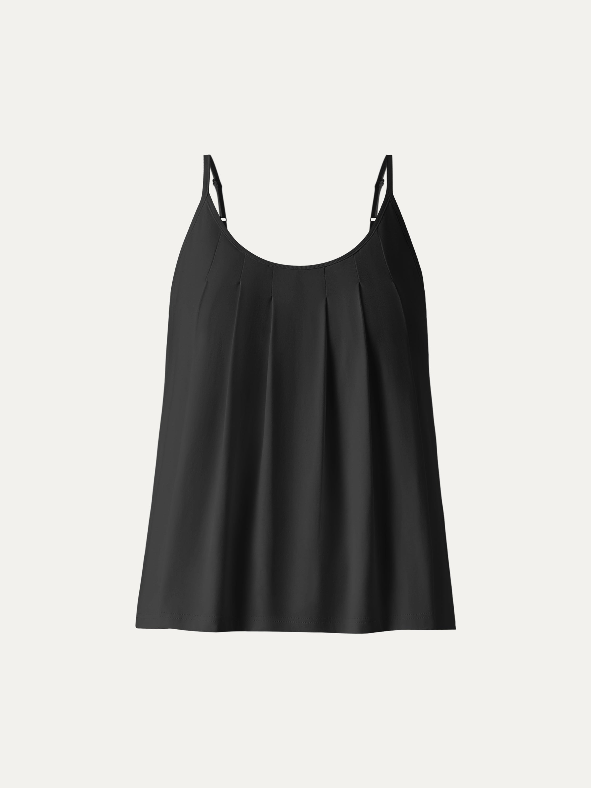 OGLmove U-Neck Pleated Spaghetti Bra Tank