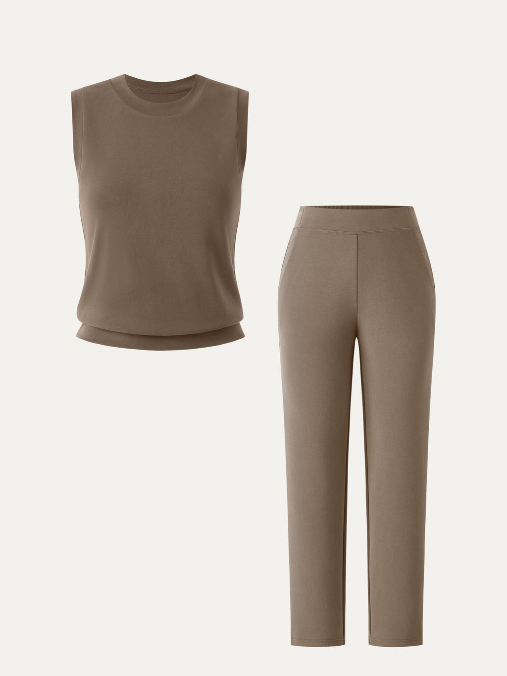 OGLmove Diamond Cutout Tank & Pleated Mini Skirt Set