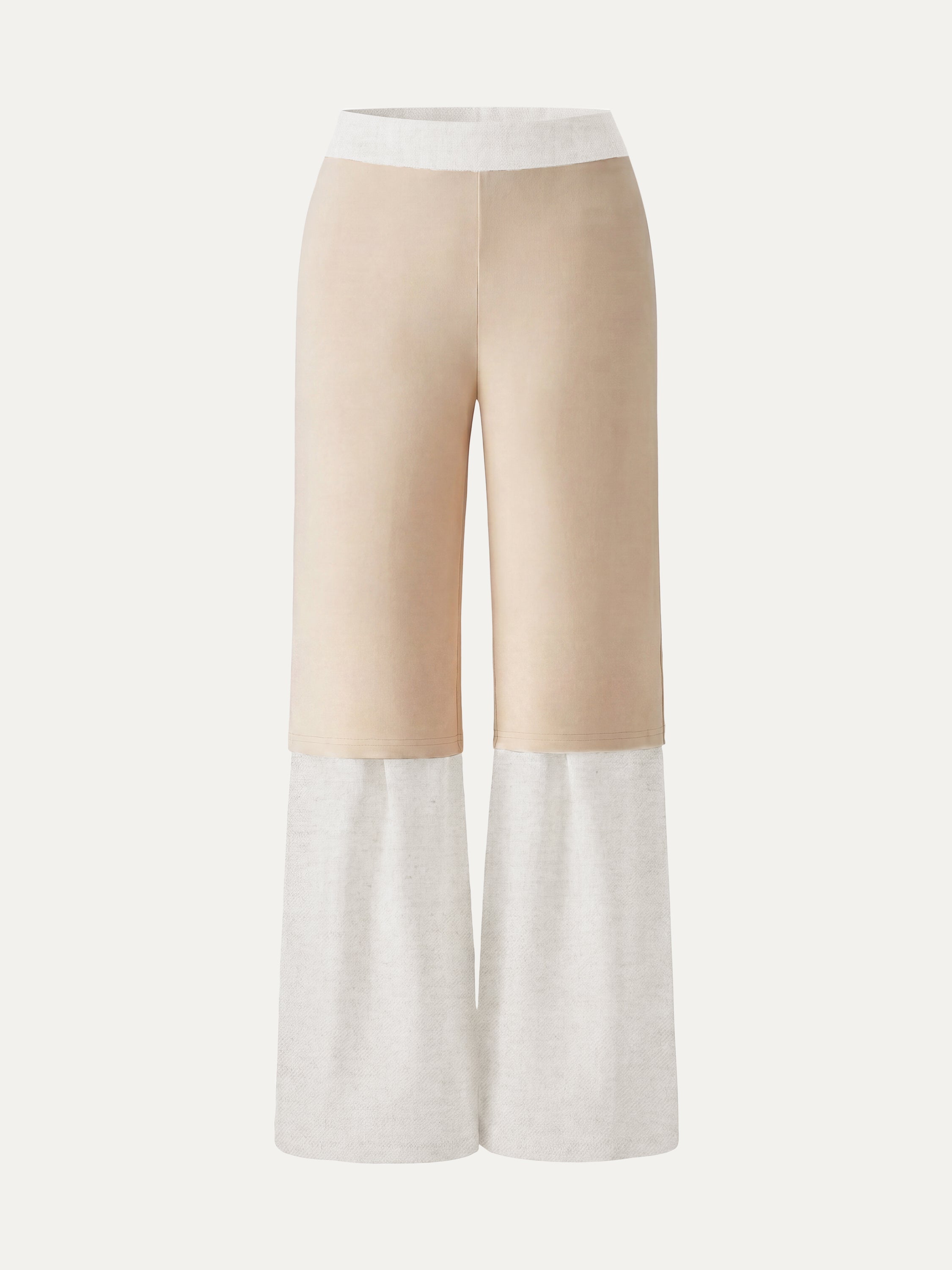 OGLmove Linen-Like Wide Flare Pant with Pockets