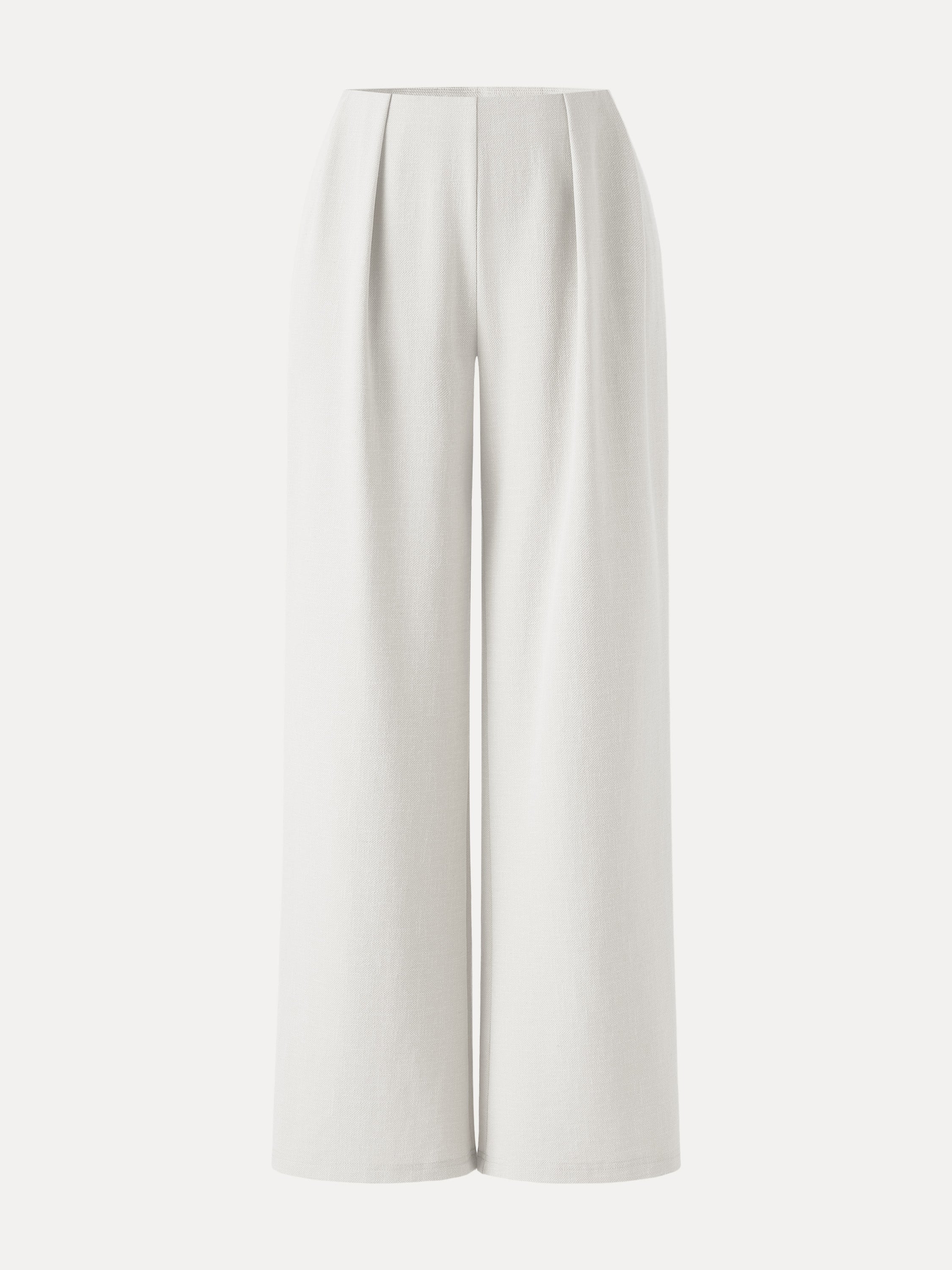 OGLmove Airy Stretch Linen Wide Flare Pant with Pockets