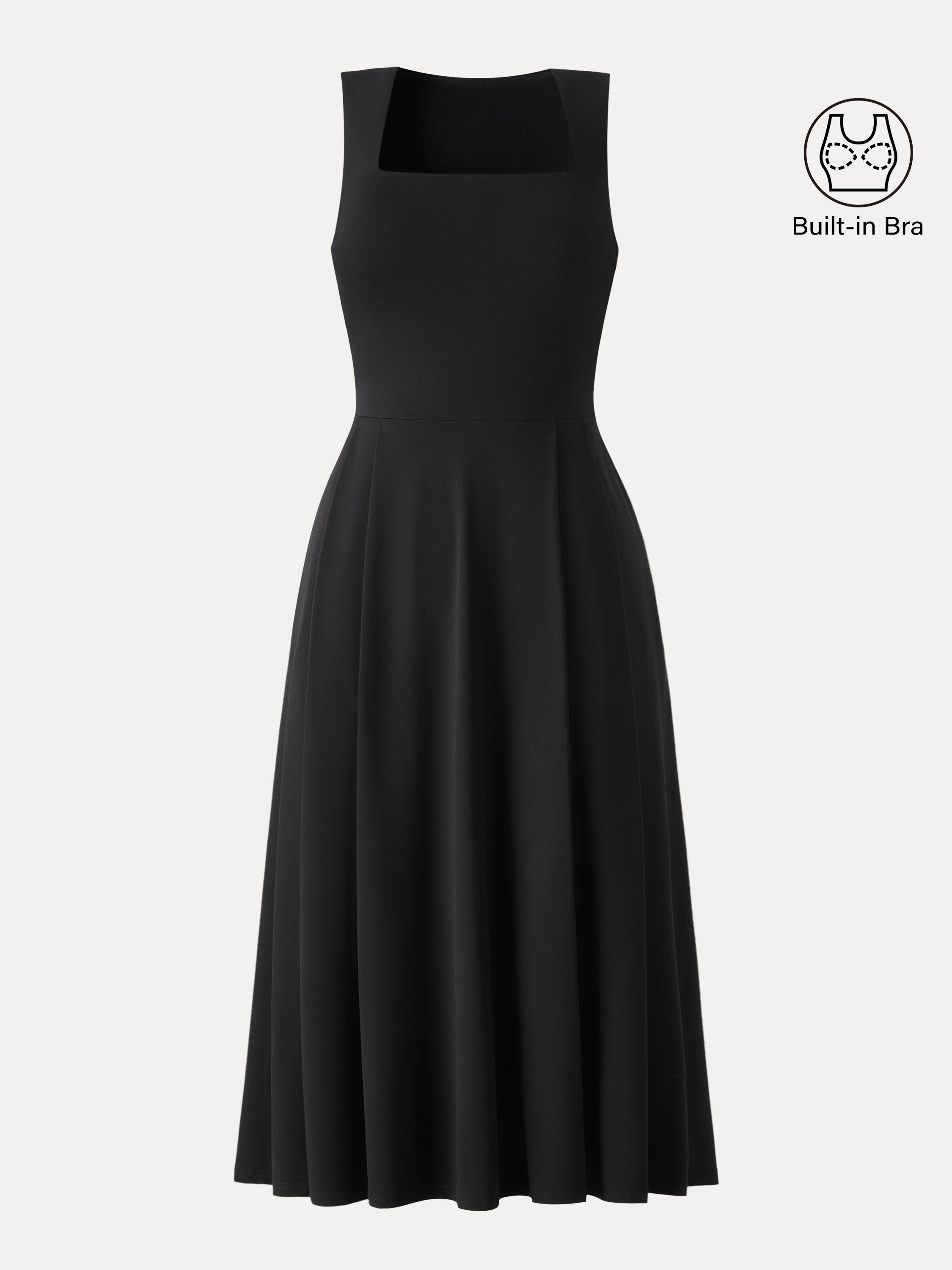 OGLmove The Anytime Little Black Bra Dress with Pockets