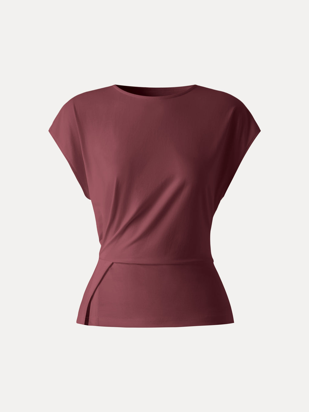 OGLmove Cooling Ponte Relaxed Round Neck Tucked Top