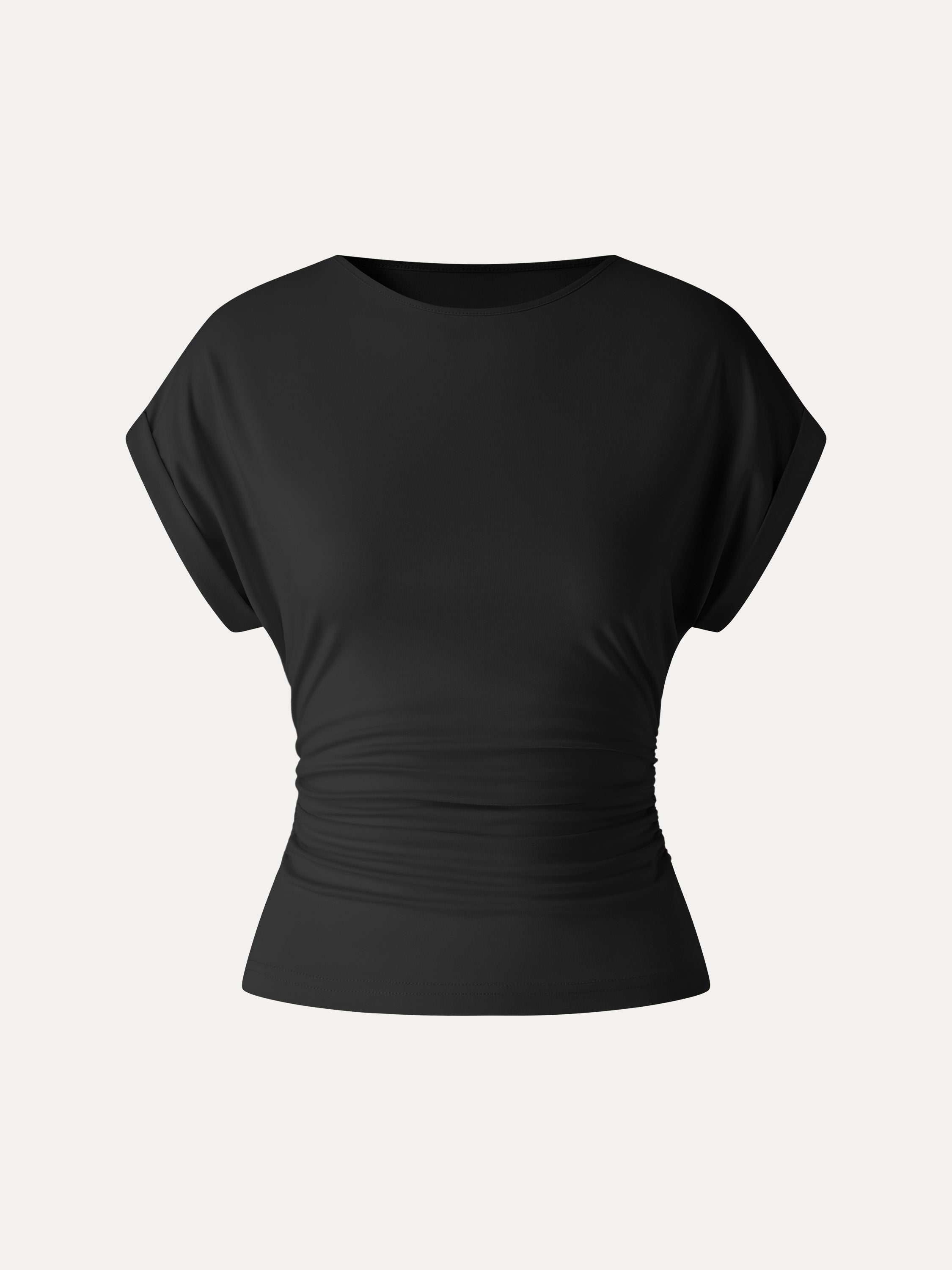 OGLmove CoolTouch Round Neck Ruched Tee