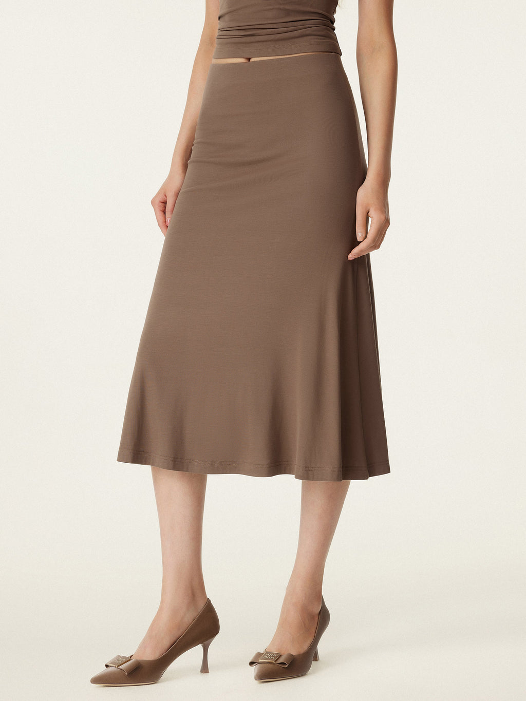 OGLmove Breezy Pull-On Mermaid Midi Skirt