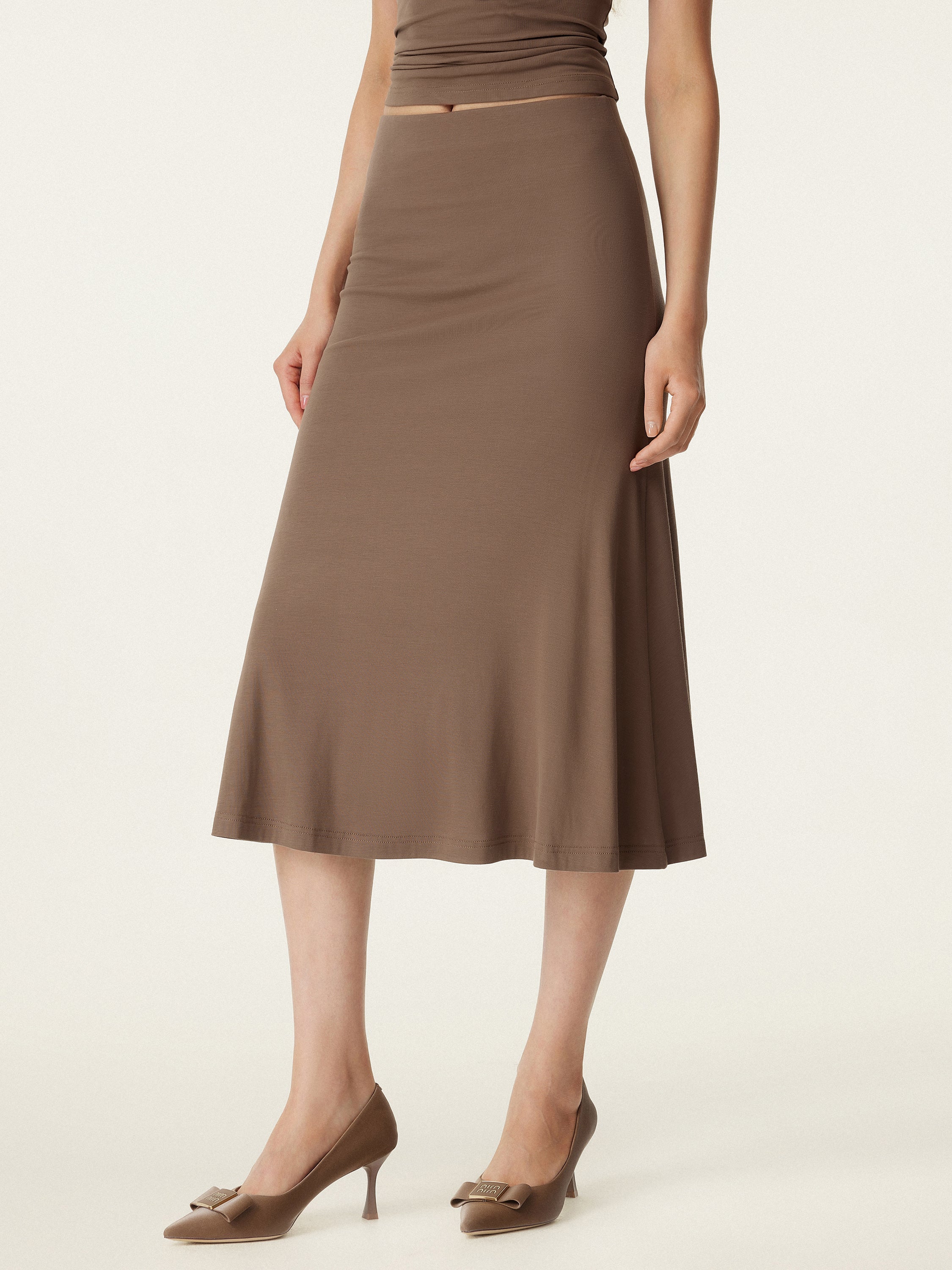 OGLmove Breezy Pull-On Mermaid Midi Skirt