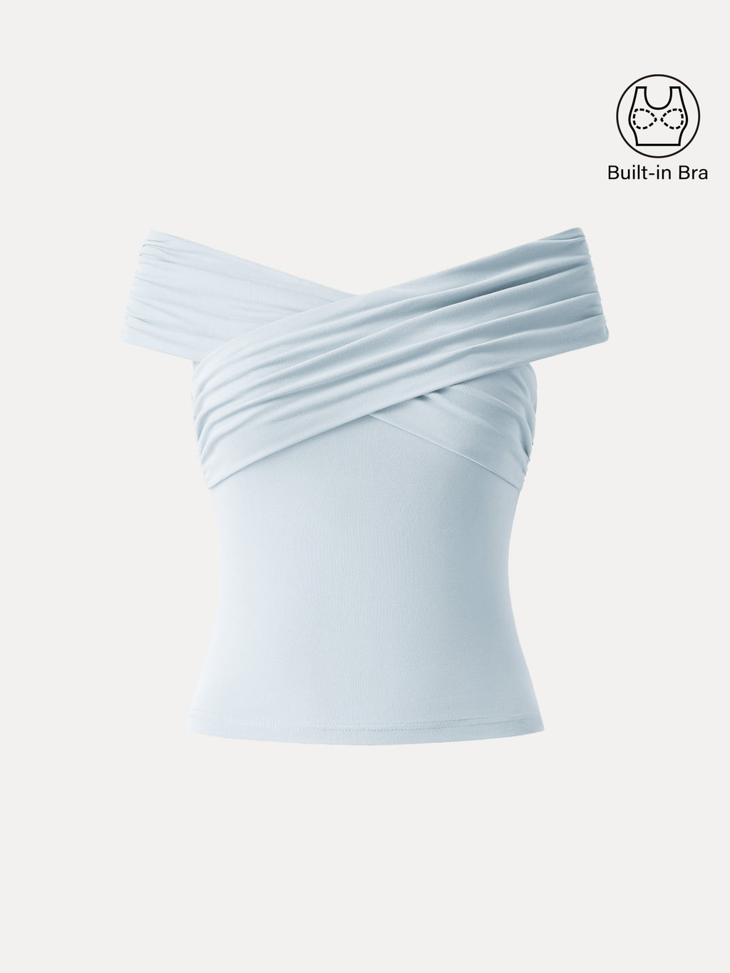 OGLmove Criss Cross Off Shoulder Airy Bra Top