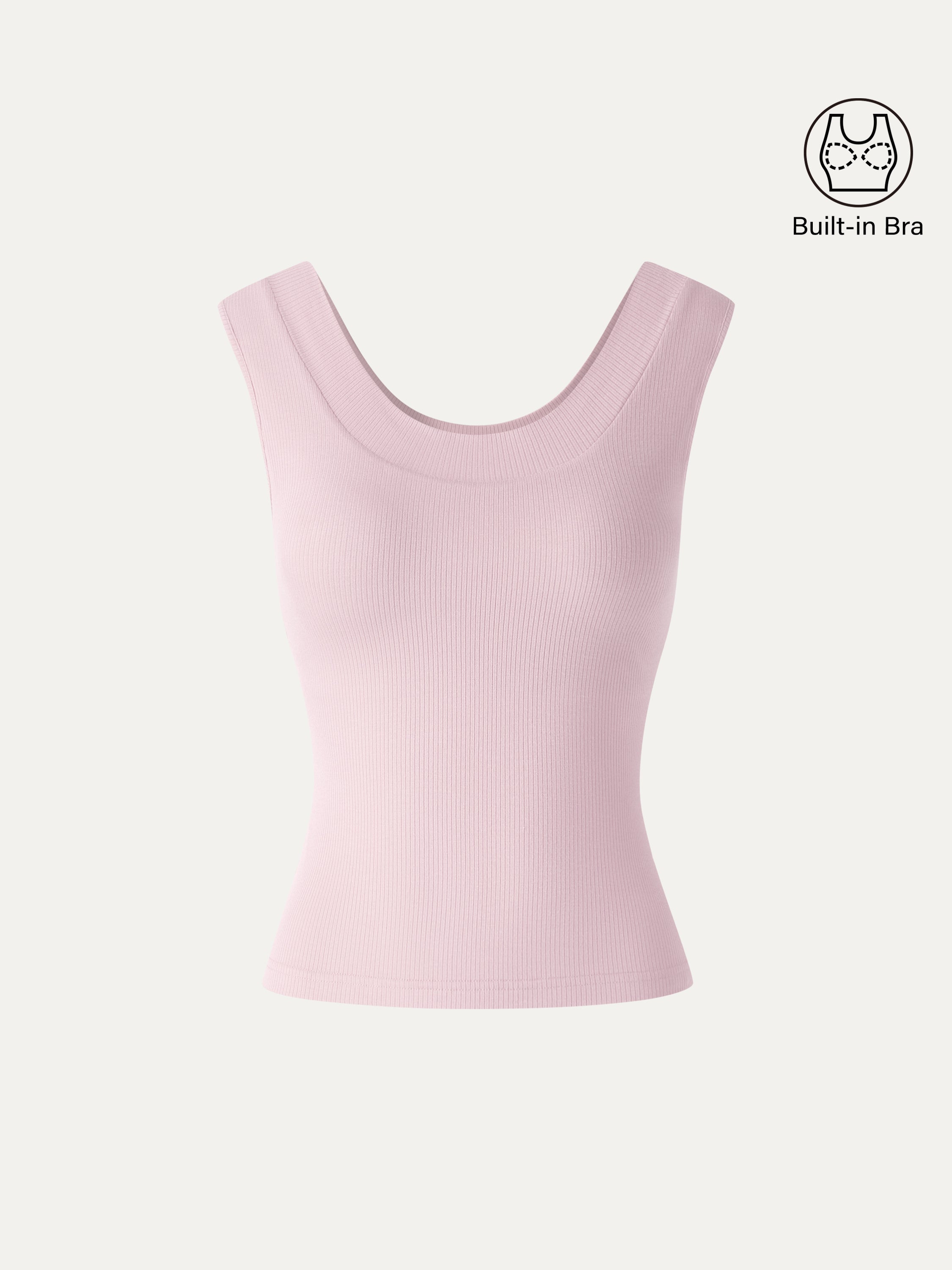 OGLmove CoolTouch U-Neck Bra Tank with Compressive Padding