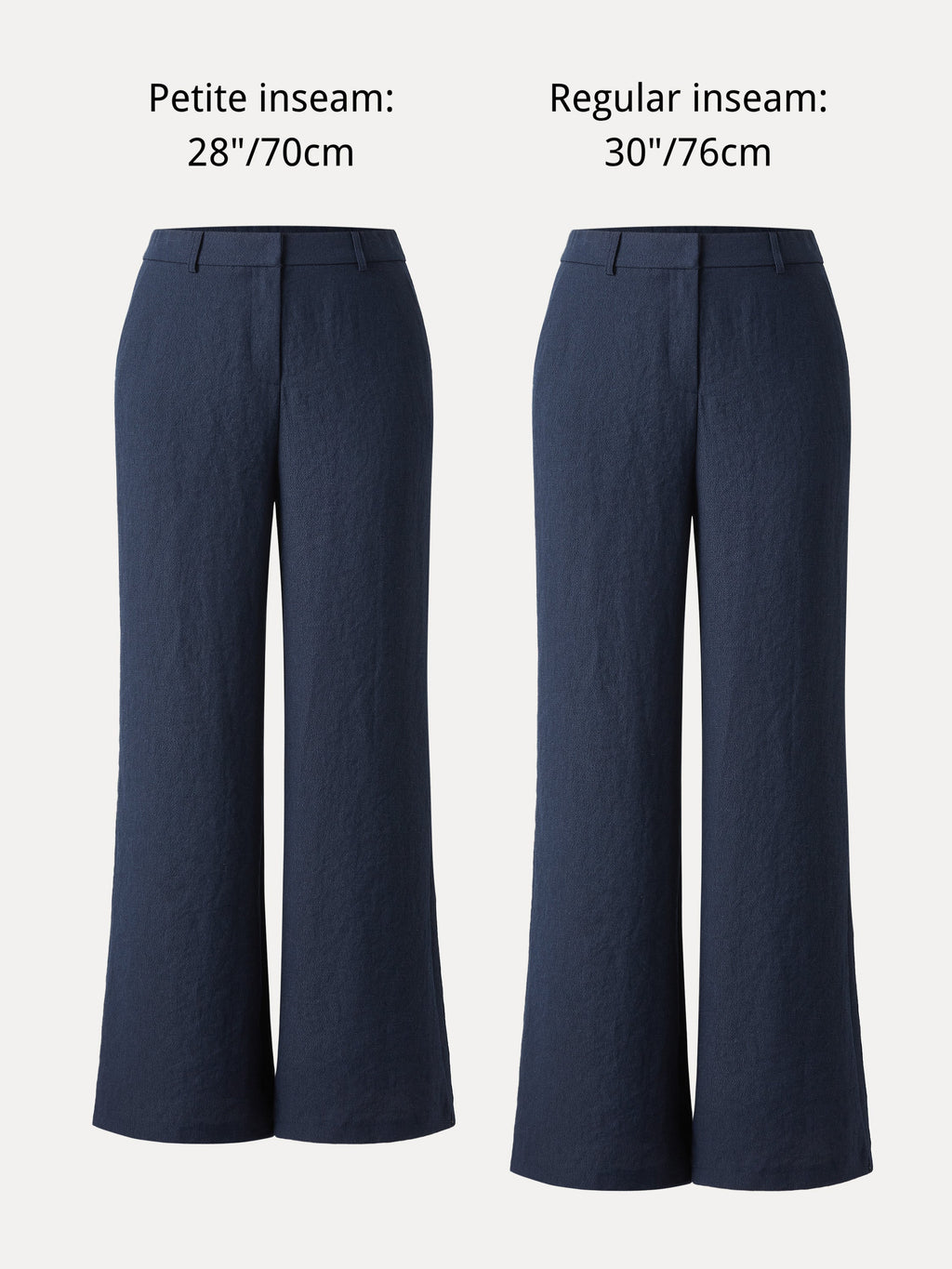 OGLmove European Linen Mid Rise Flared Pant with Pockets