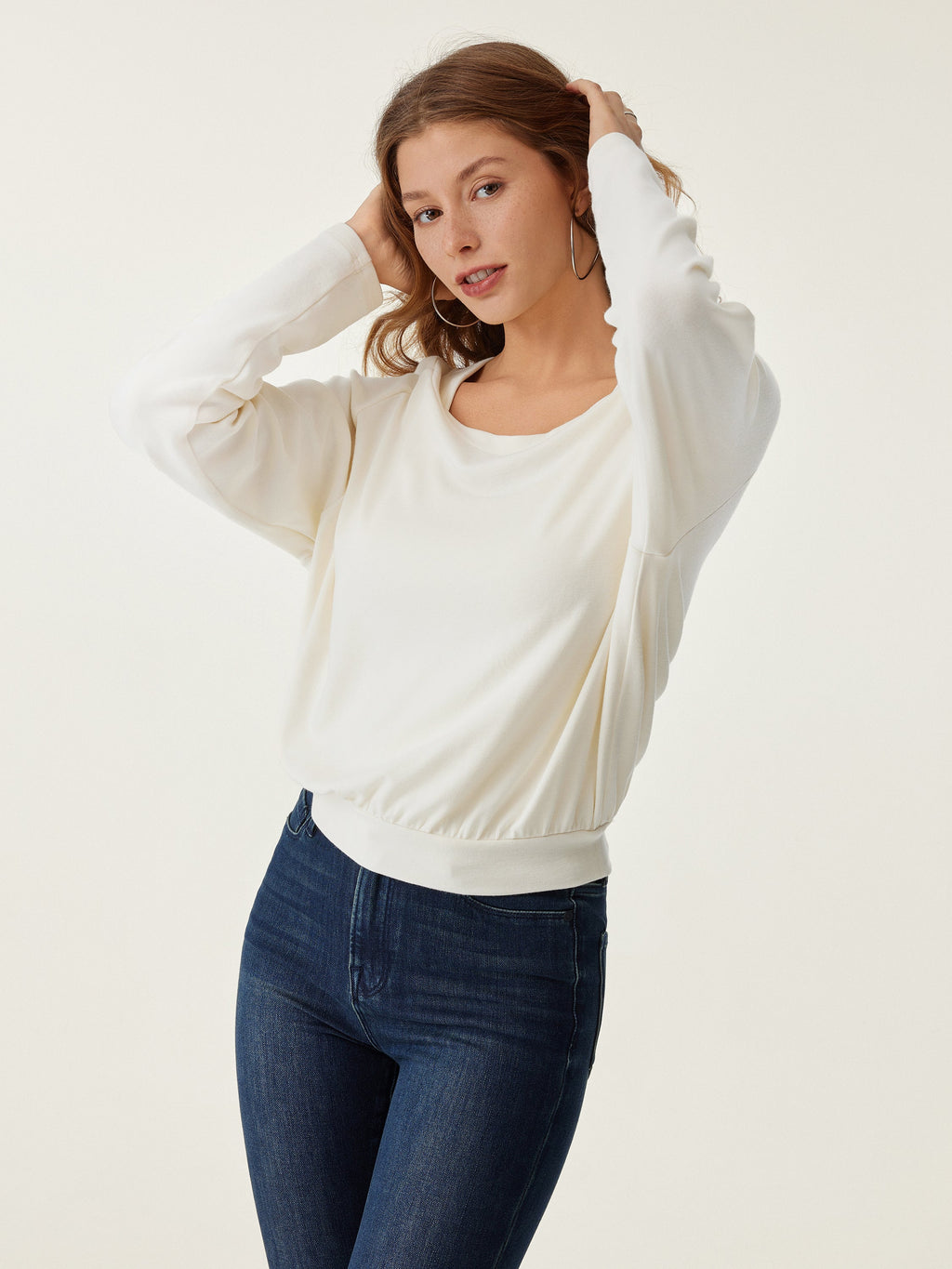 OGLmove Women's Boatneck Long Sleeve LiteWarm Bra Top