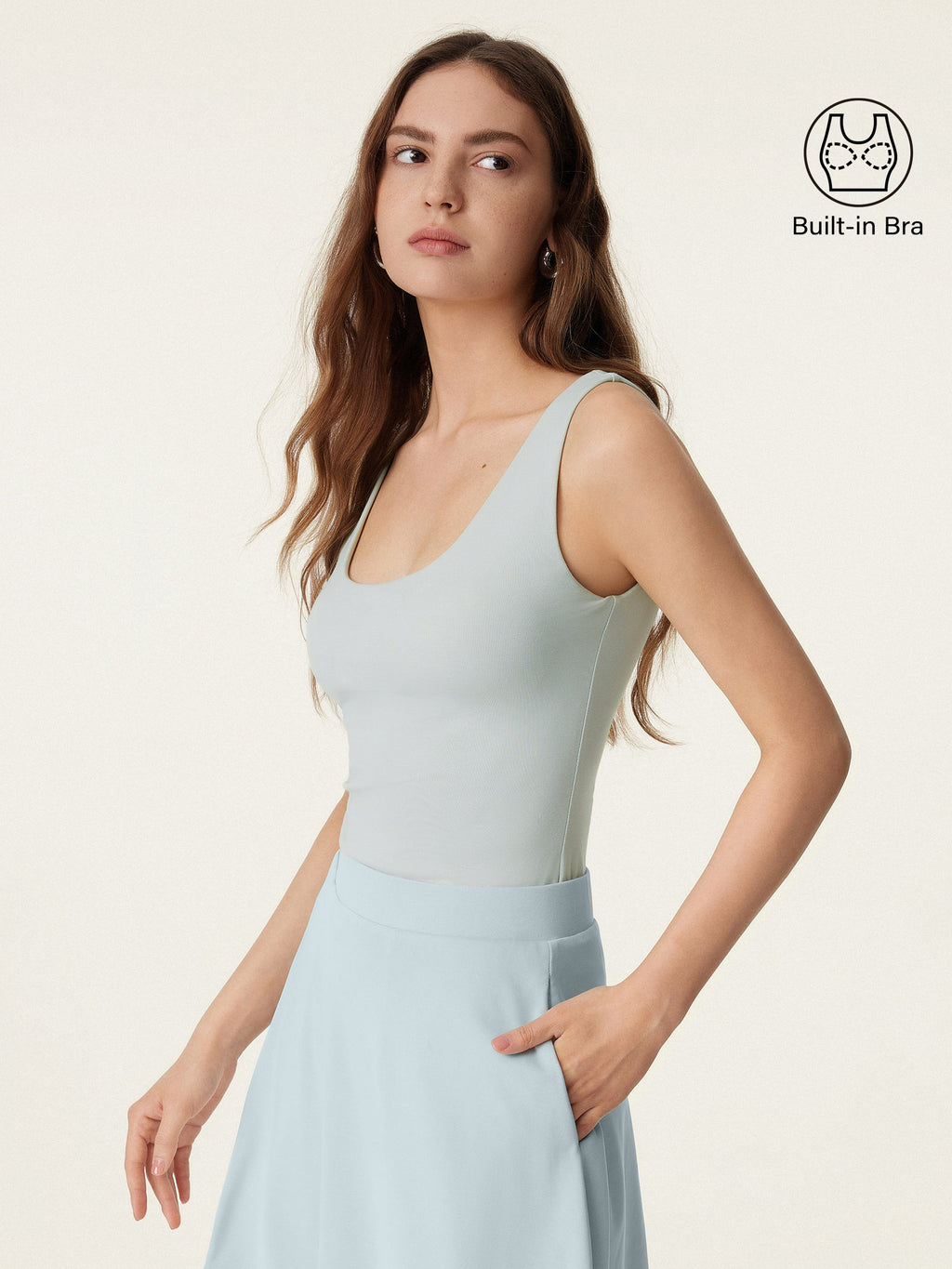 OGLmove Women's U-Neck Airy Bra Tank