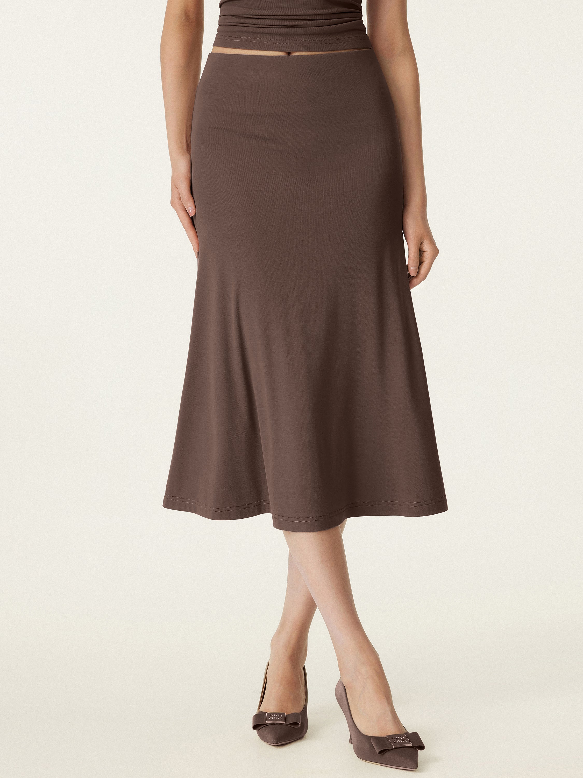 OGLmove Breezy Pull-On Mermaid Midi Skirt