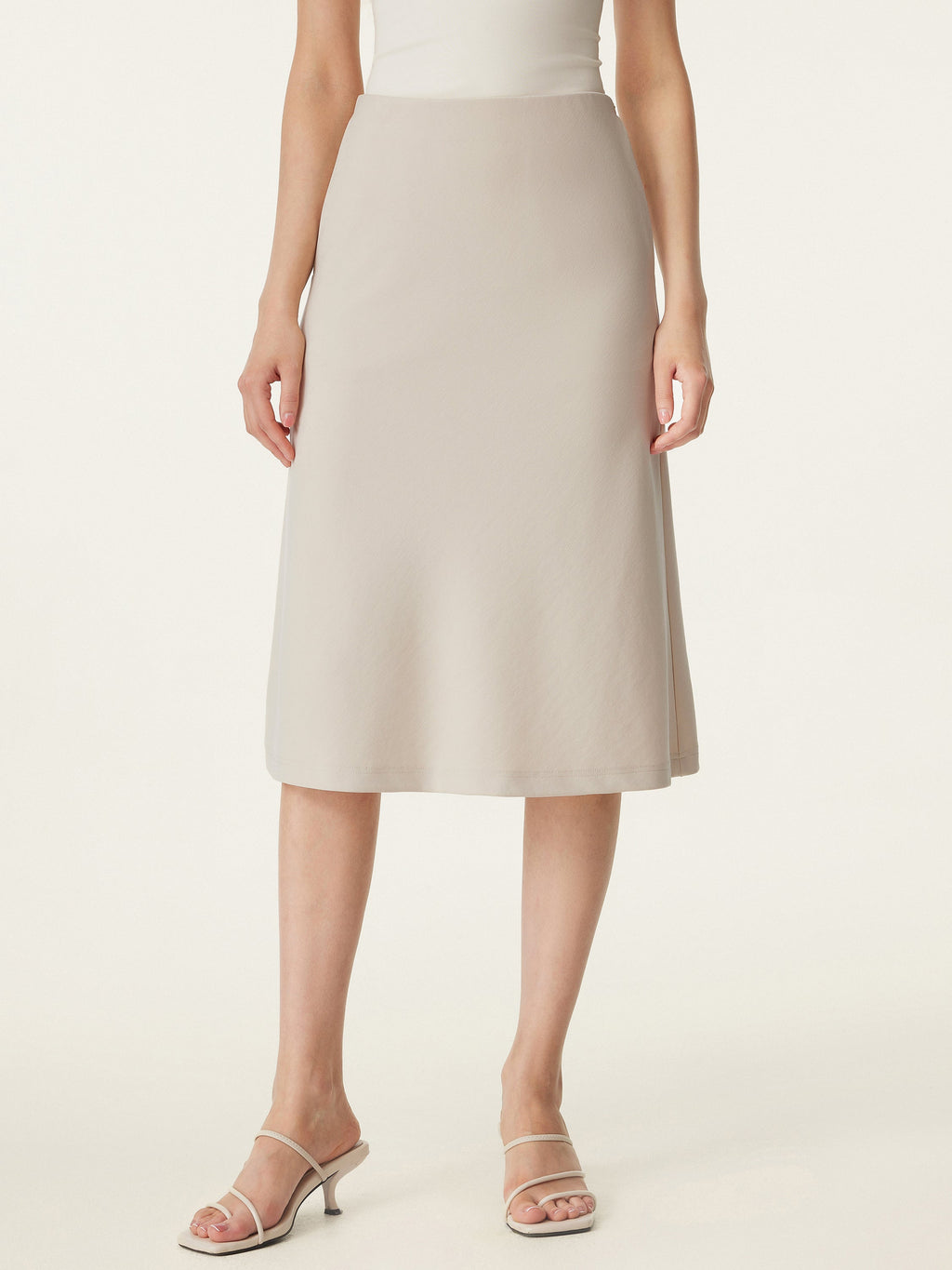 OGLmove A-Line Midi Skirt with Pockets