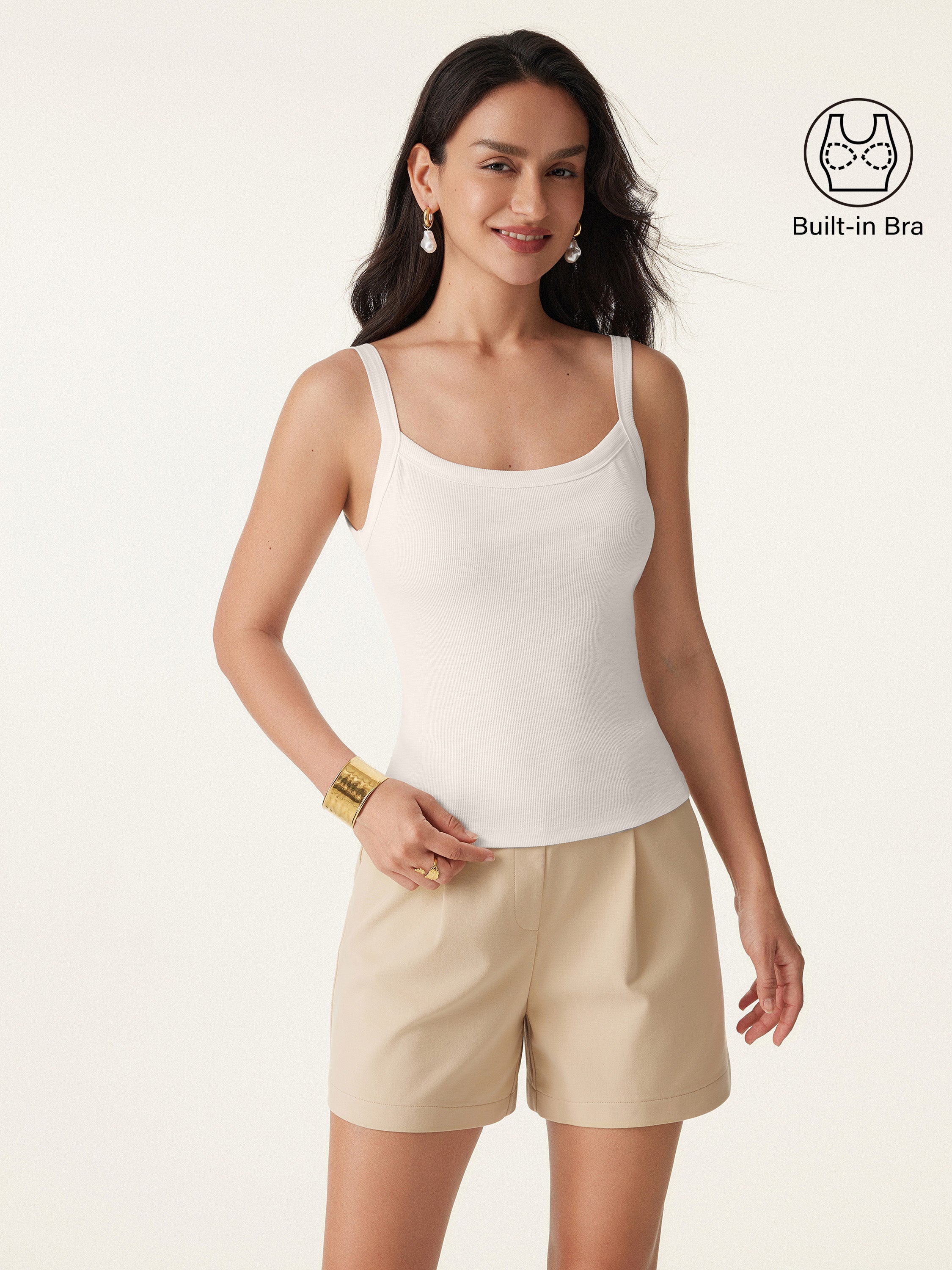 OGLmove Women's Cotton Low Back Airy Bra Tank