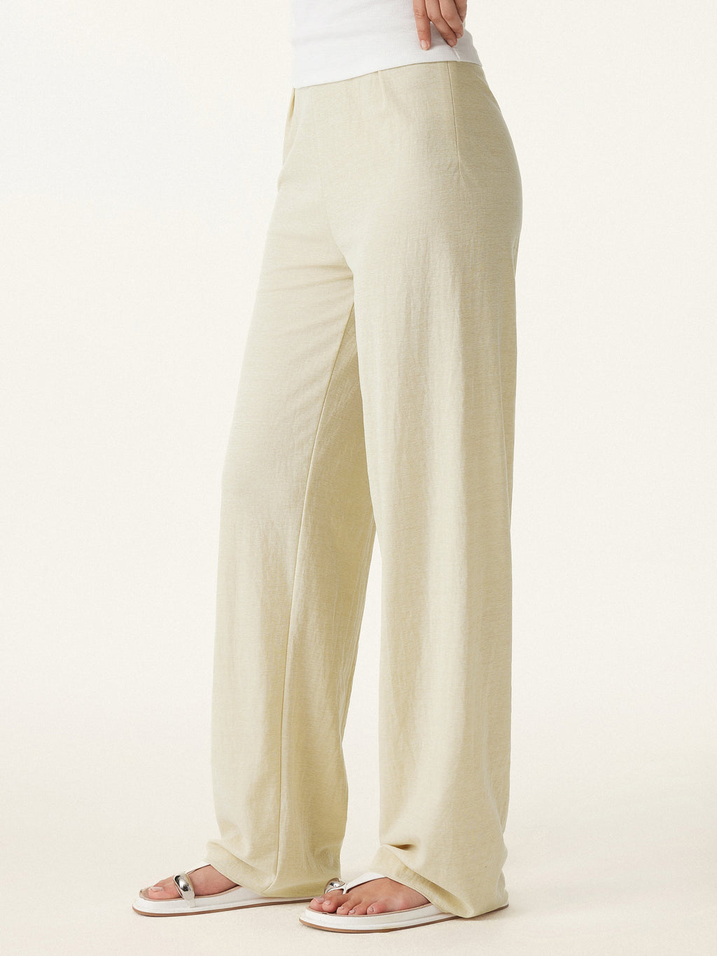 OGLmove Breathable Cotton-Linen Straight Leg Pant