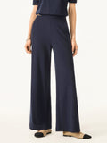 OGLmove Lyocell Wool Mid Rise Wide Leg Pull-on Pant with Pockets