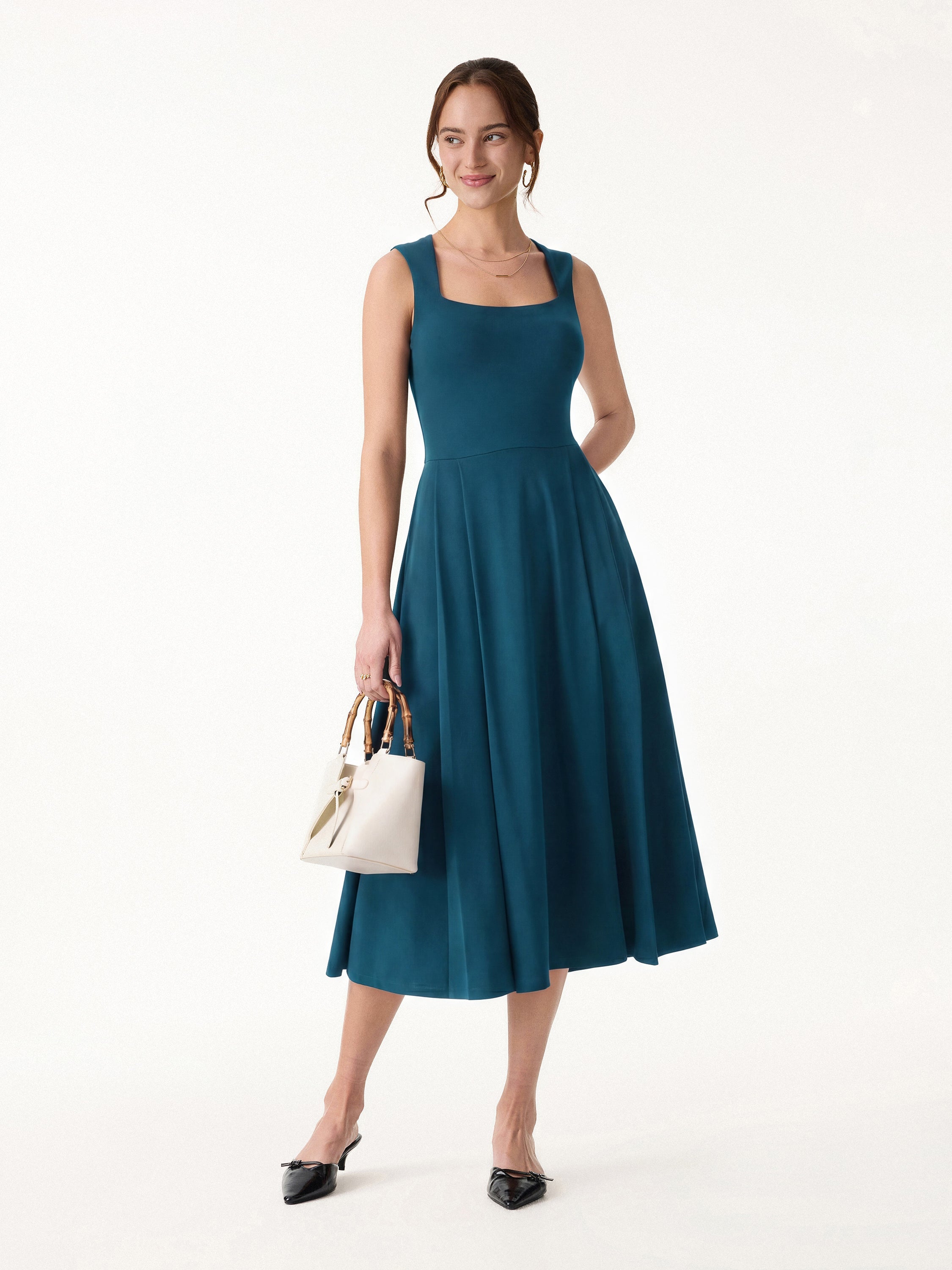 OGLmove The Anytime Little Black Bra Dress with Pockets