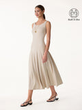 OGLmove CoolTouch Multi-Wear Pleated Midi Bra Dress