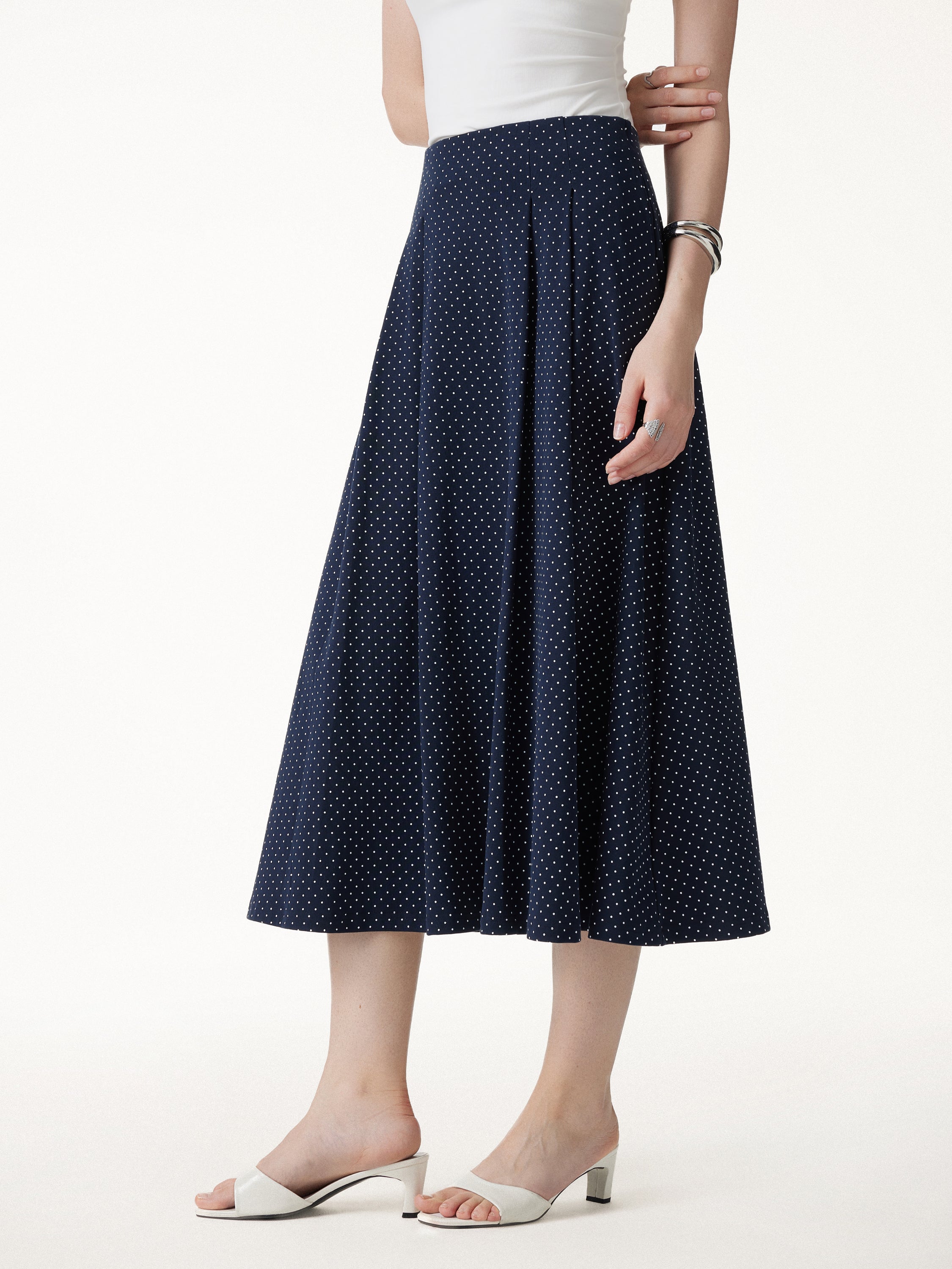 OGLmove Square Neck Bra Top and Midi Skirt Set with Pockets