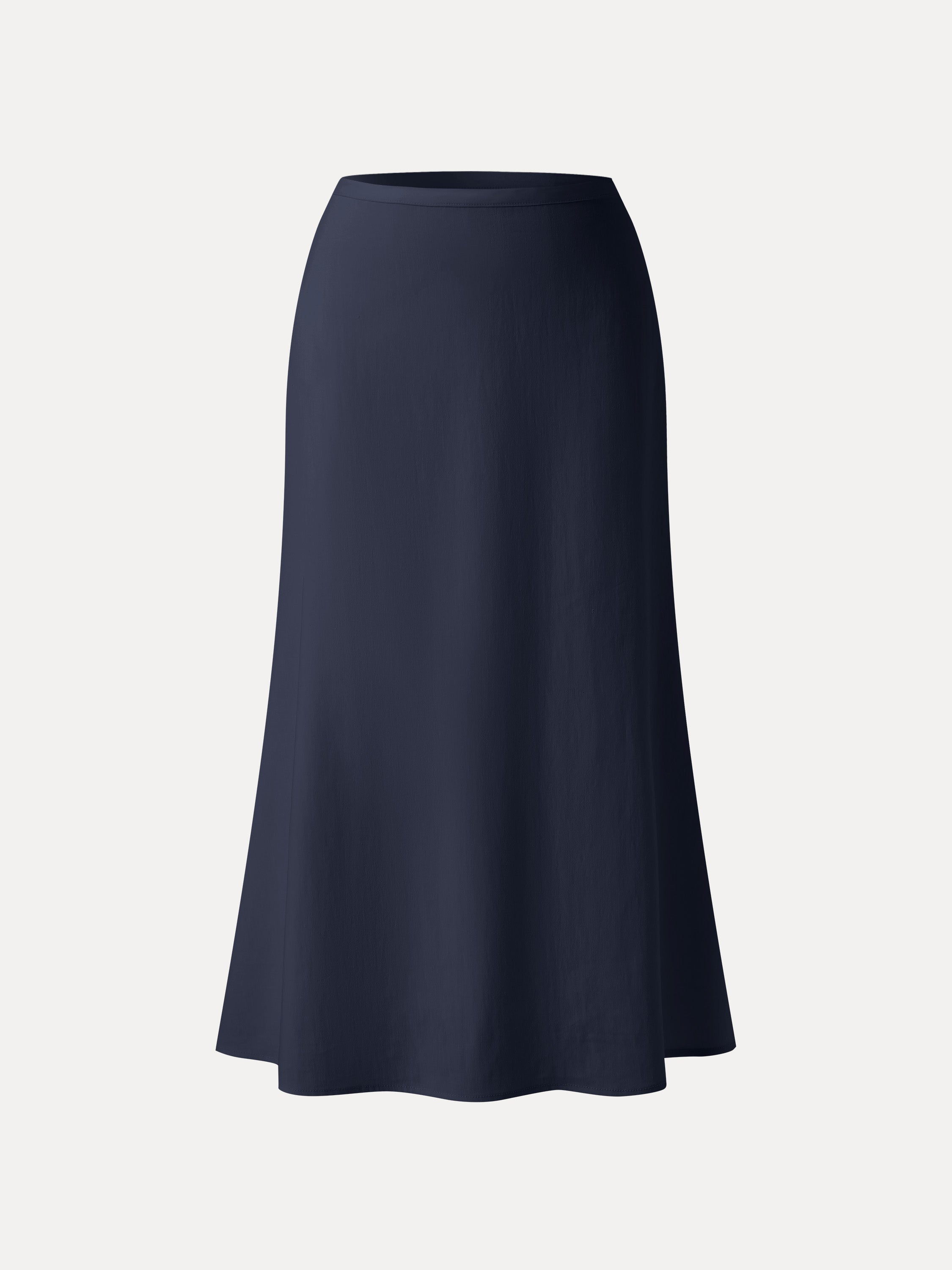 OGLmove Lyocell-Linen Flared Maxi Pull-On Skirt