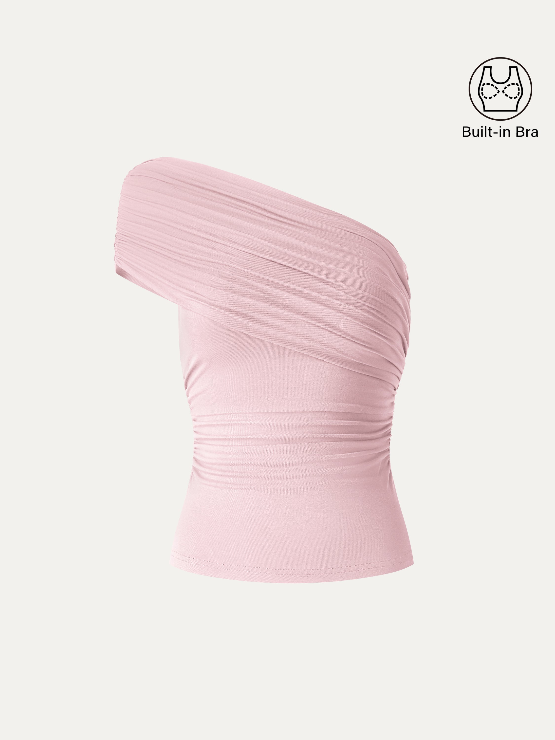 OGLmove One Shoulder Gathered Bra Top
