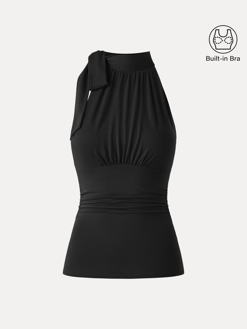 OGLmove Women's High Tie Neck Airy Bra Tank