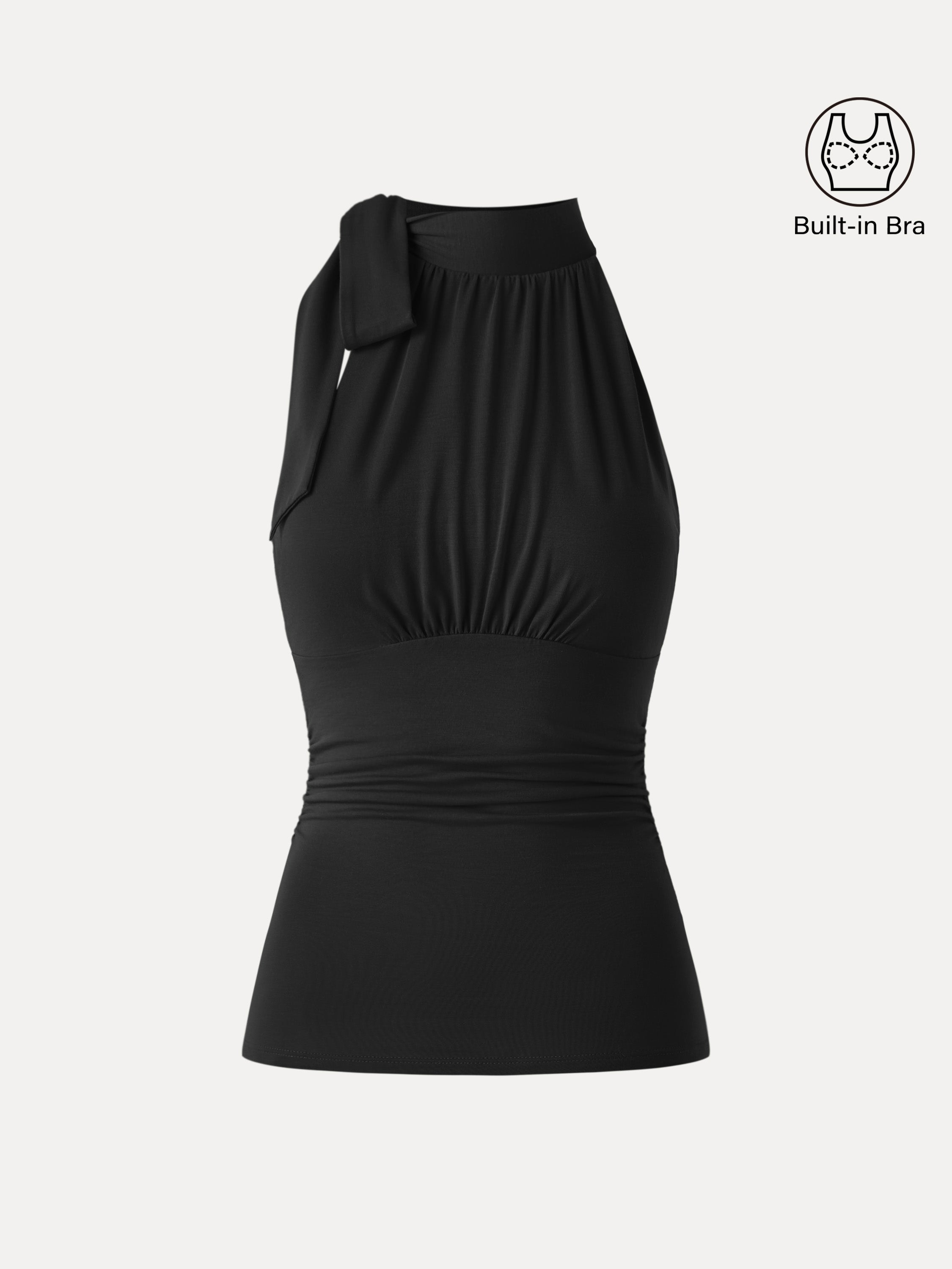 OGLmove Women's High Tie Neck Airy Bra Tank