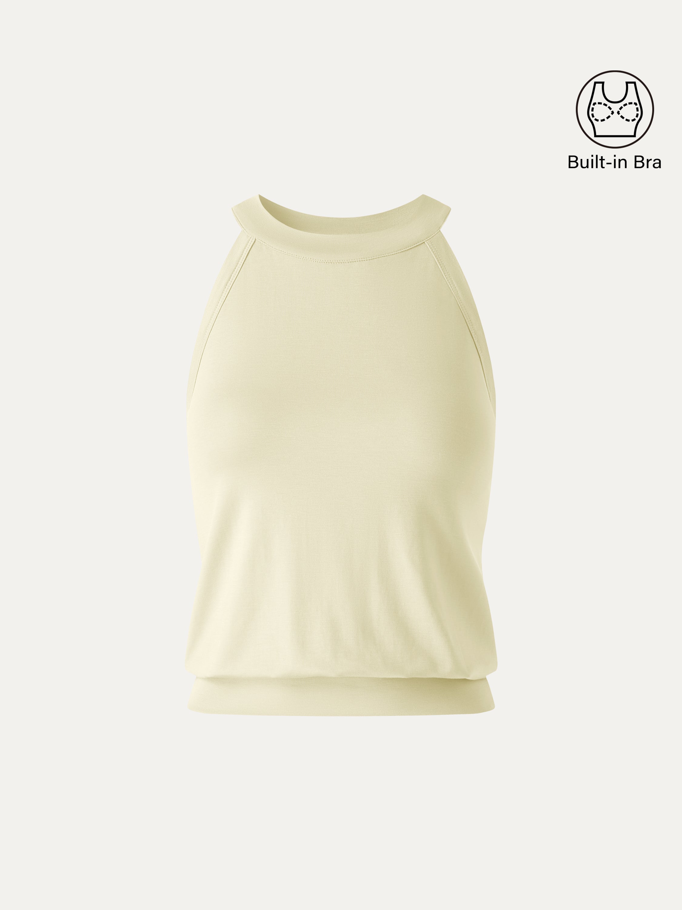 OGLmove Halter Neck Banded Hem Bra Tank
