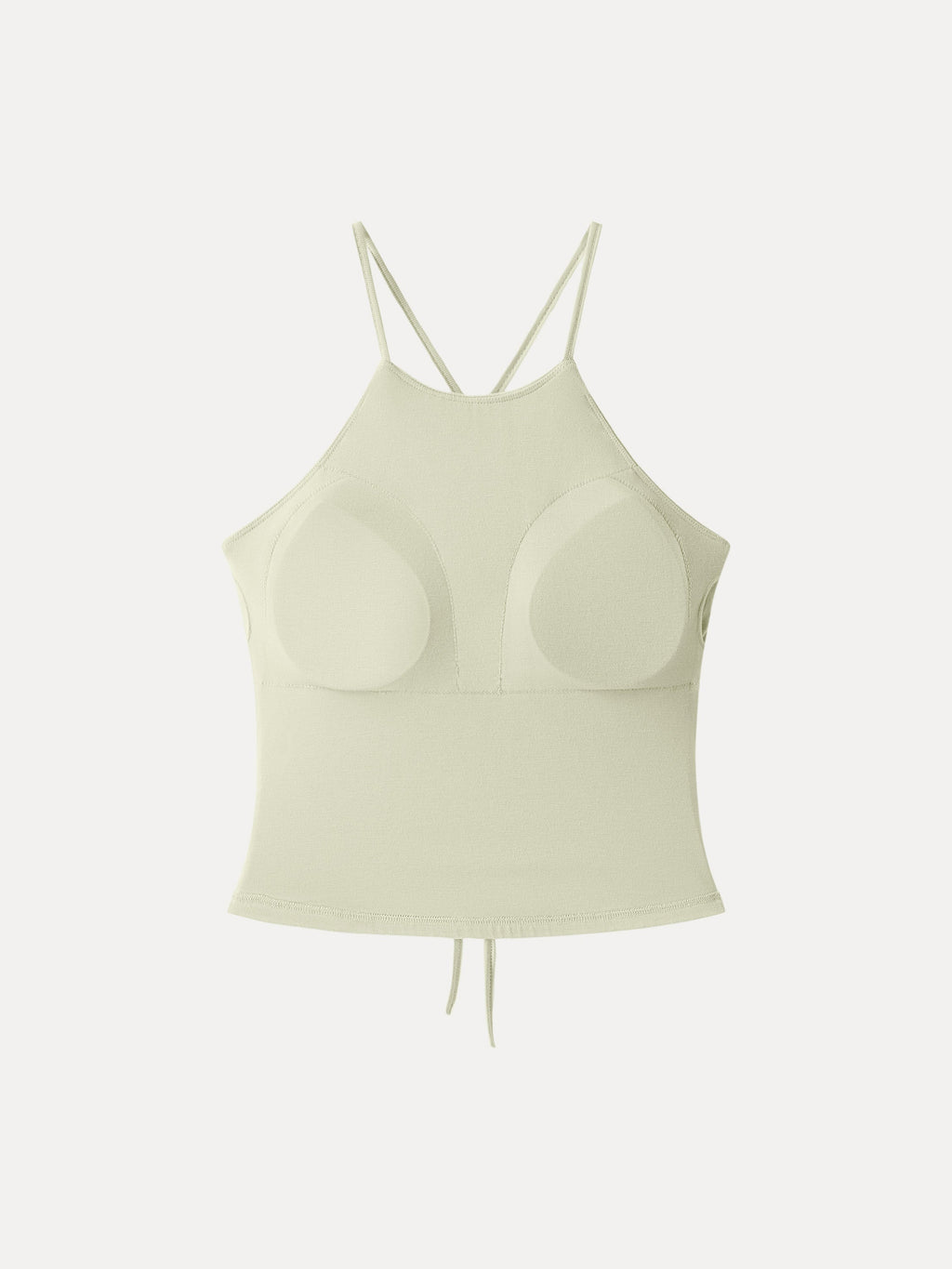 OGLmove Tie Back Bandless Crop Bra Tank Top