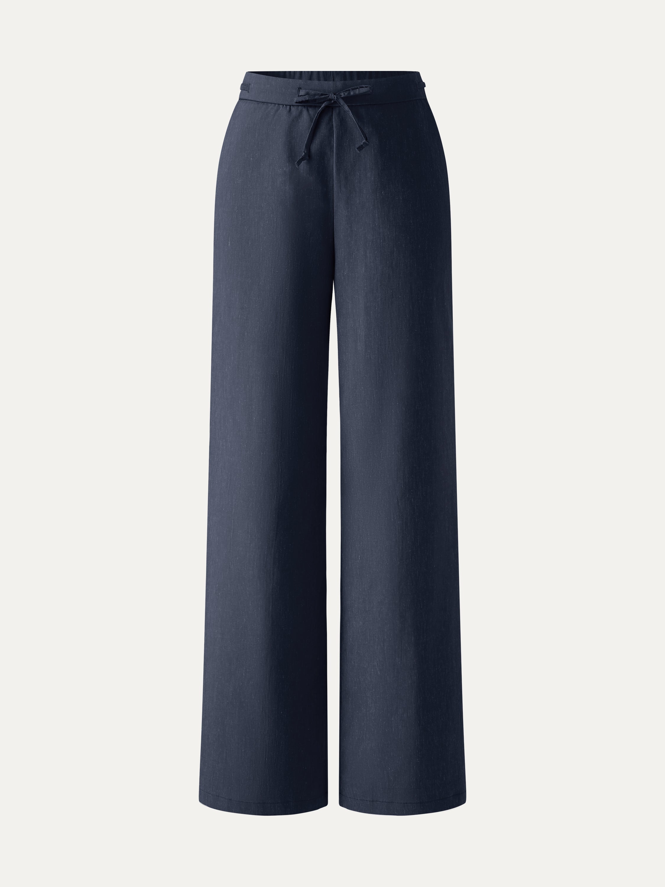 OGLmove Linen Drawstring Wide Leg Pant with Pockets