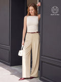 OGLmove Open Back Bra Tank and Wide Leg Trouser Set