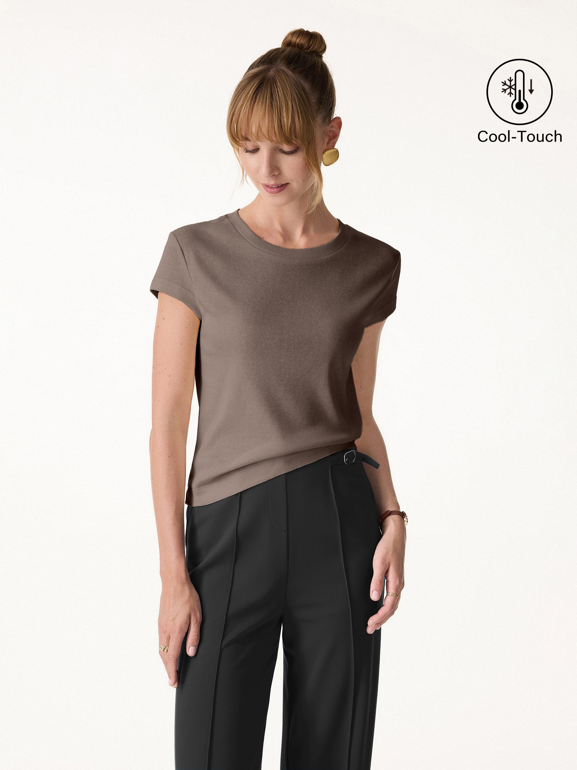 OGLmove Cotton-Linen Blend Cooling Essential Summer Tee
