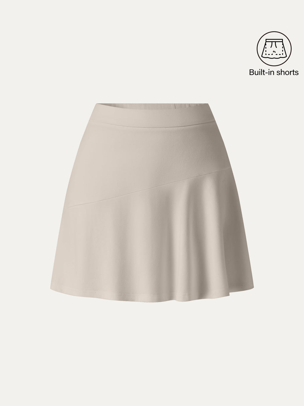 OGLmove Stretch Ponte Mid Rise Pull-On Mini Skirt