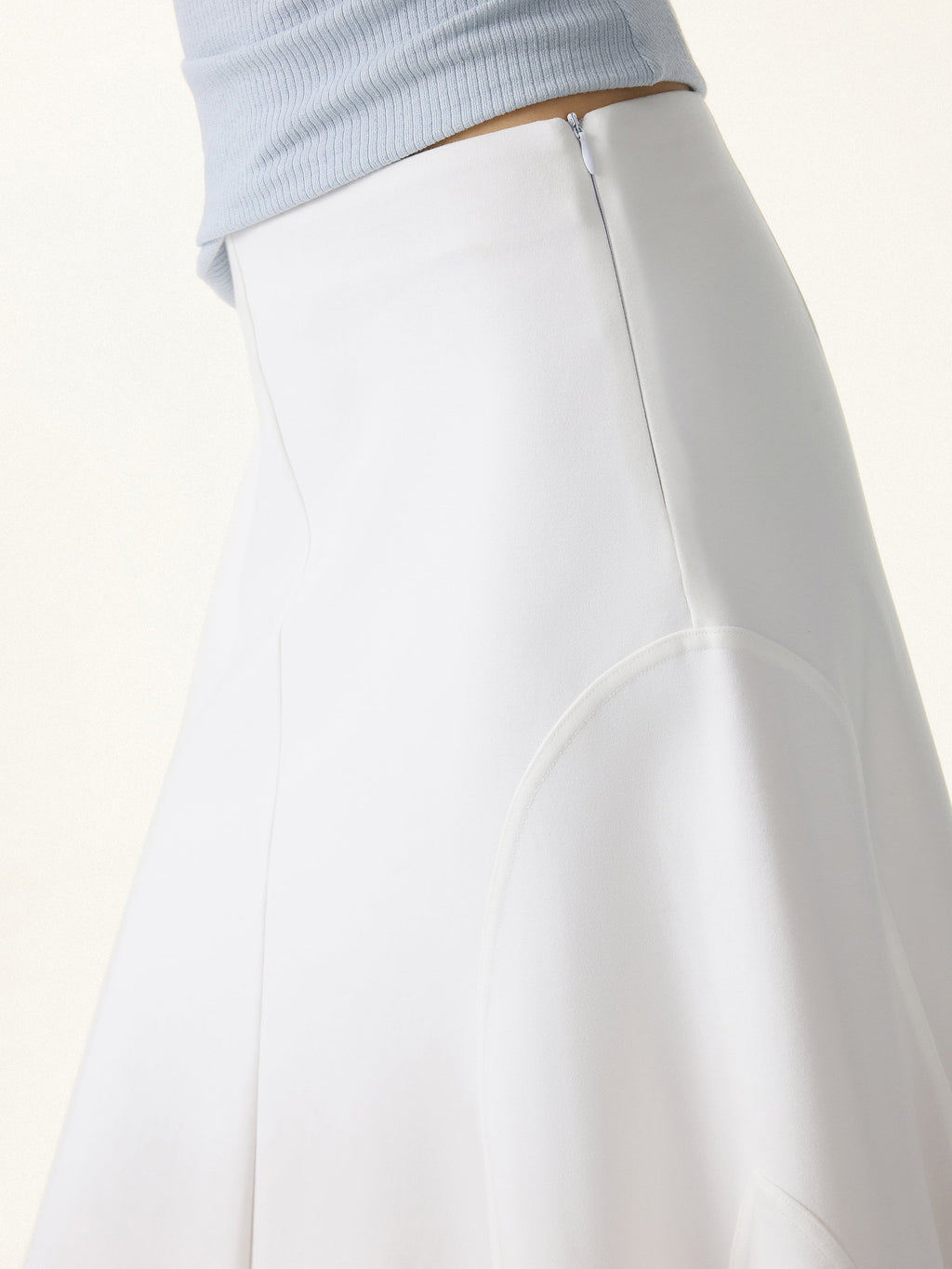 OGLmove Wrinkle-Resistant A-Line Flared Maxi Skirt
