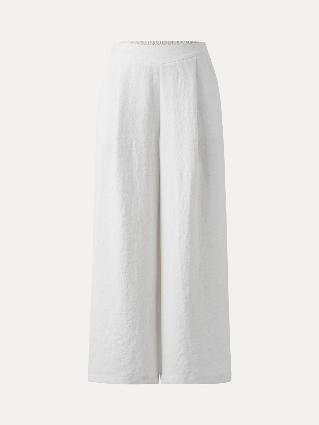 OGLmove Breezy Linen Mid Rise Wide Leg Pant With Pockets
