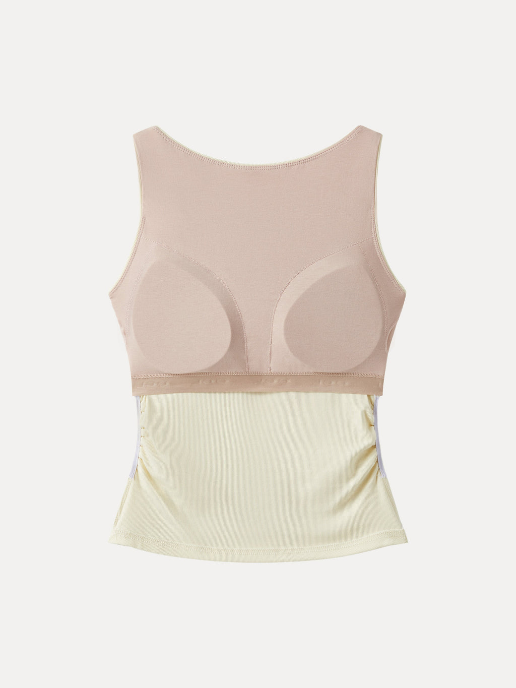 OGLmove Elastic Open Back Bra Tank White