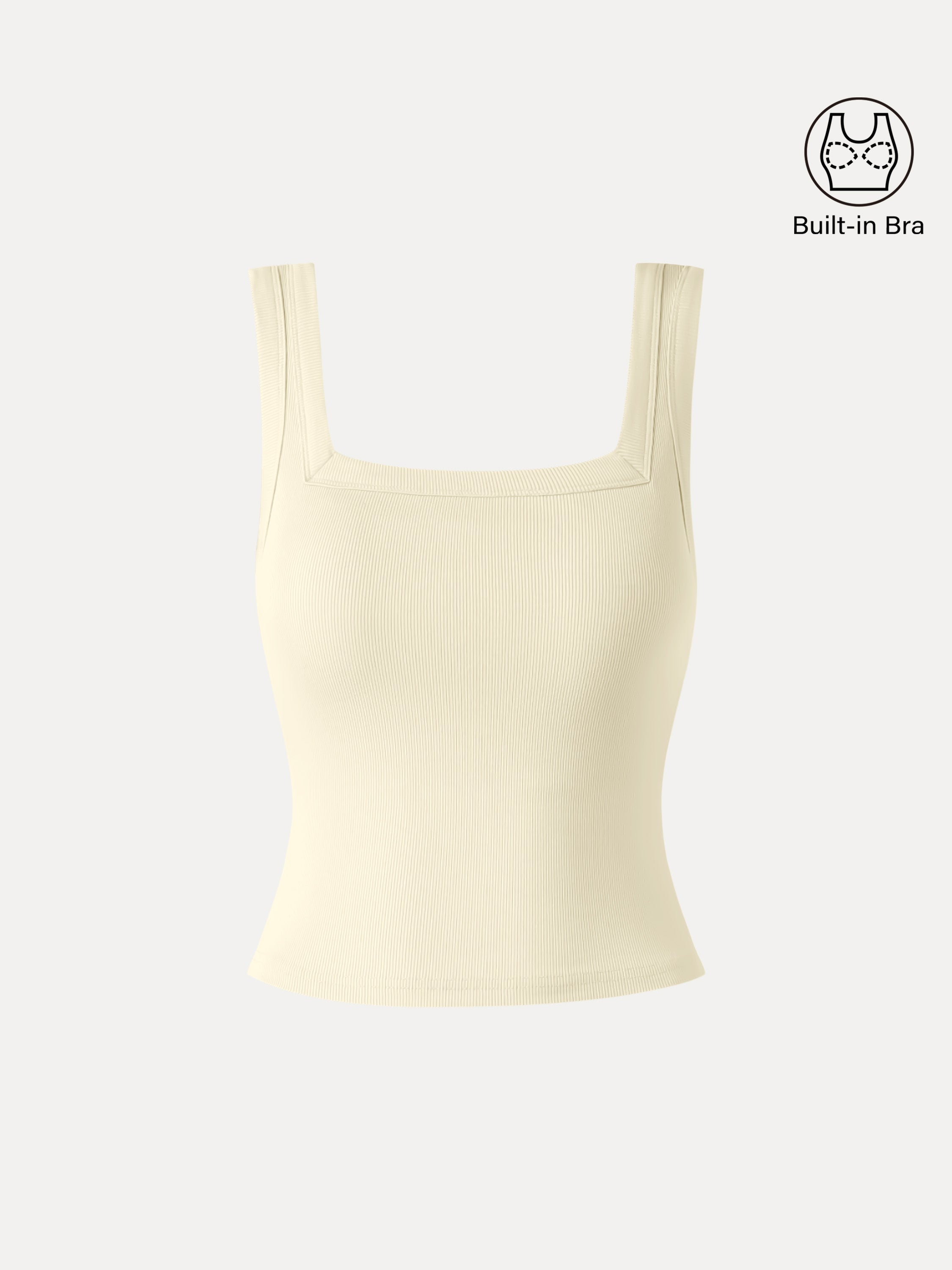 OGLmove Slinky Square Open Back Bra Tank Top