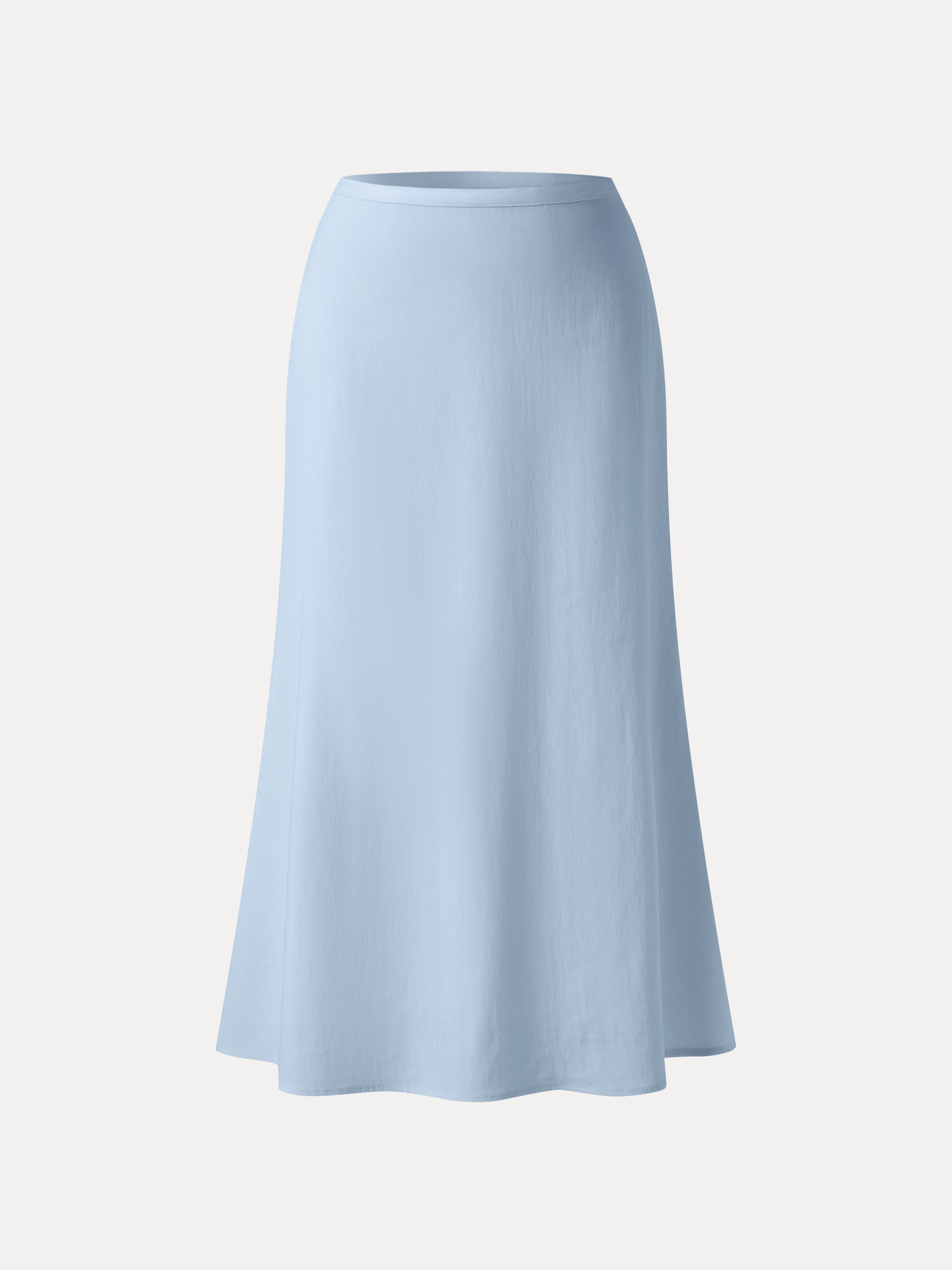 OGLmove Lyocell-Linen Flared Maxi Pull-On Skirt