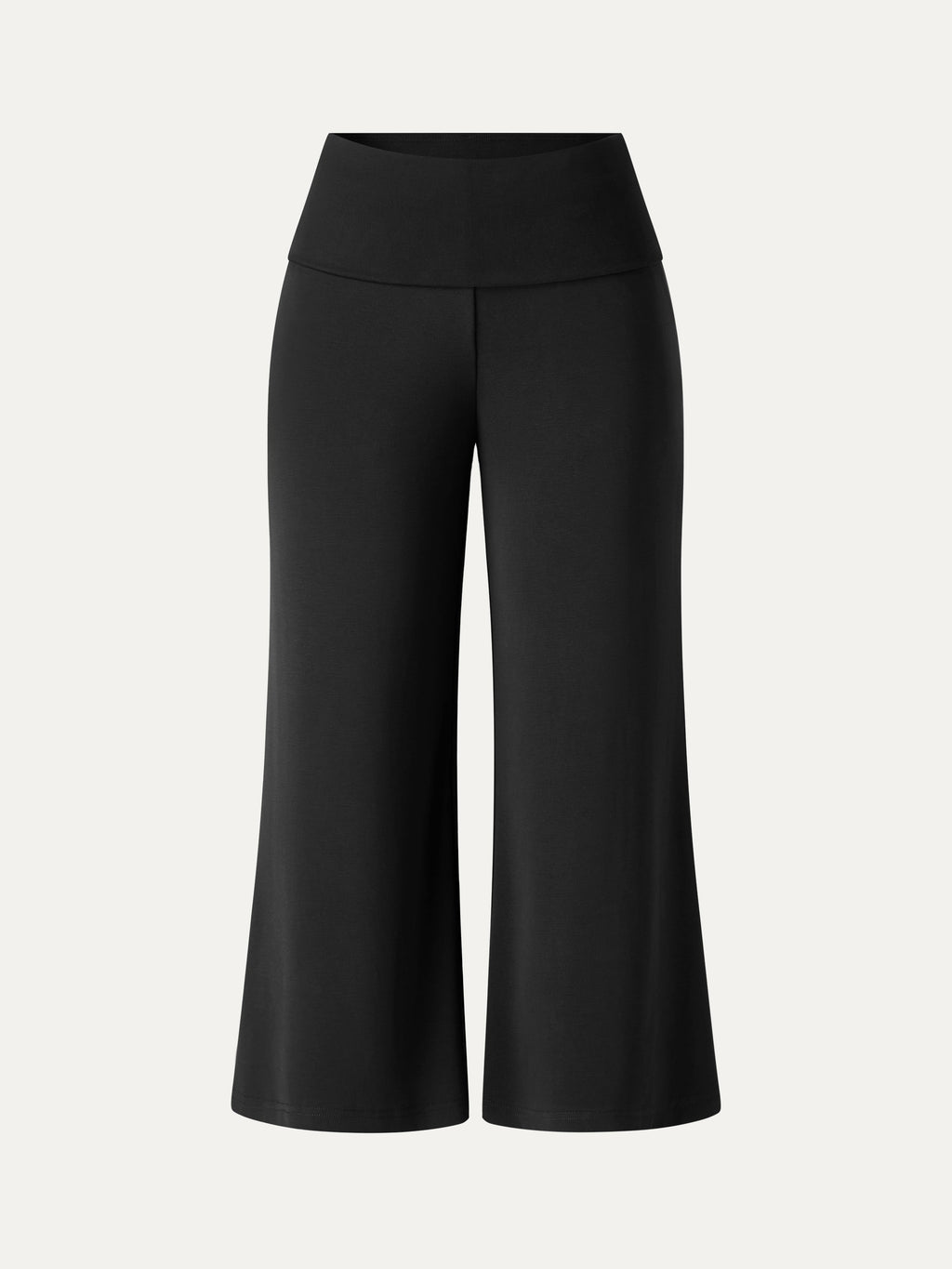 OGLmove Sandwashed Modal Fold-Down Waist Flared Leg Pants